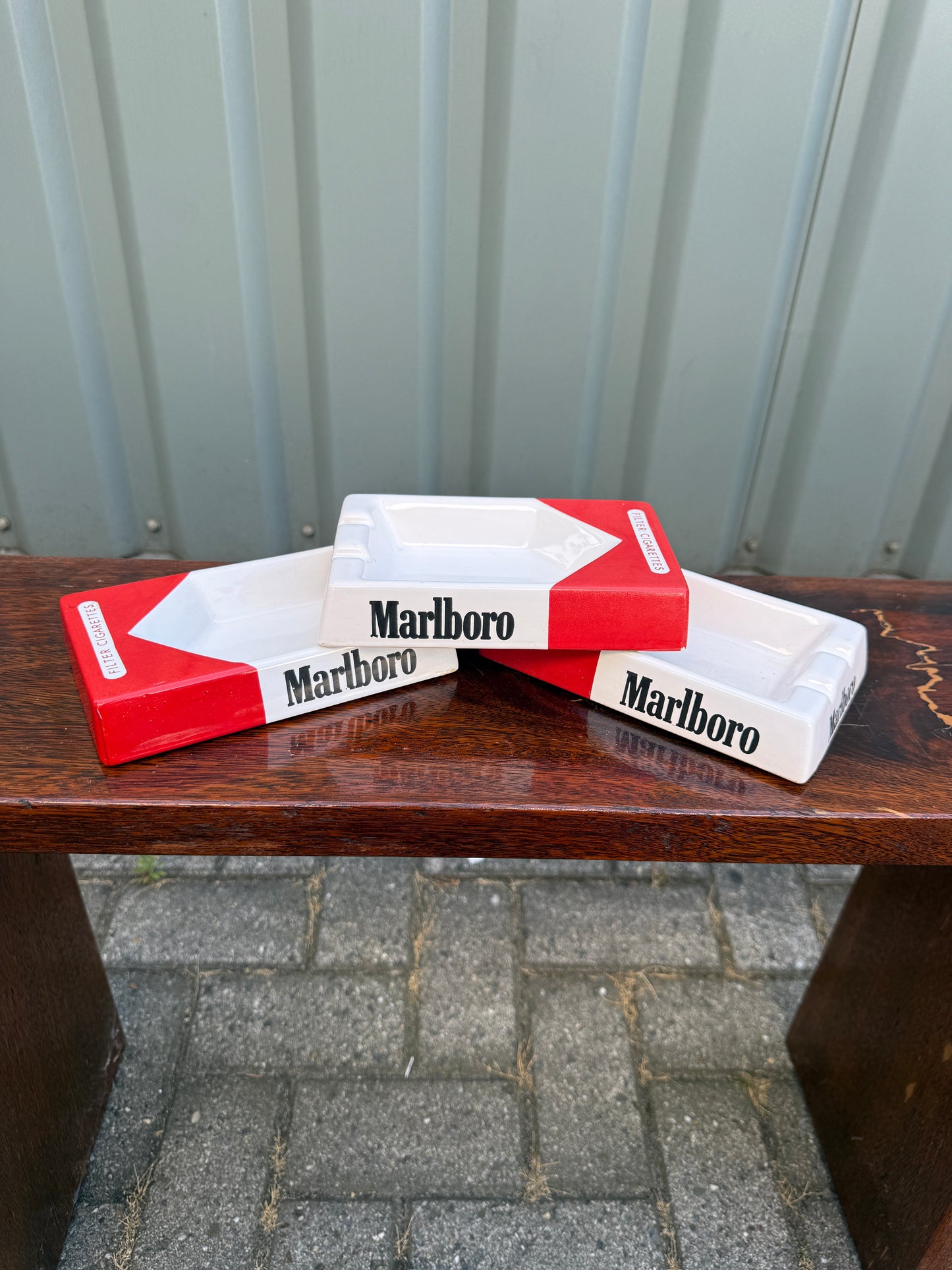 Marlboro asbak rechthoekig