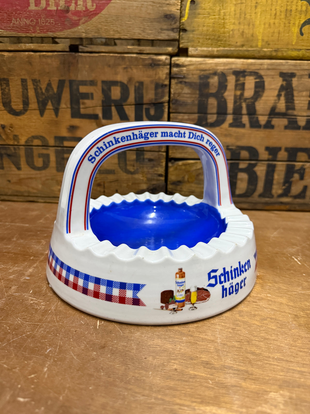 Vintage Schinkenhäger reclameasbak
