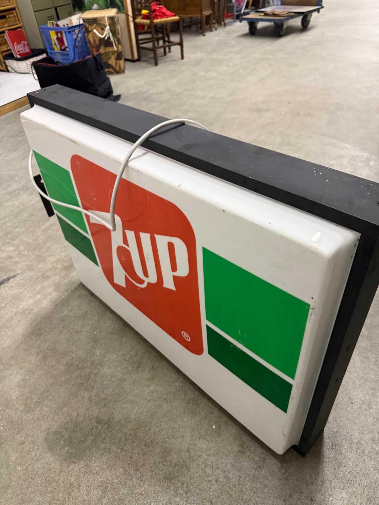 Vintage Dubbelzijdige 7UP Lichtbak