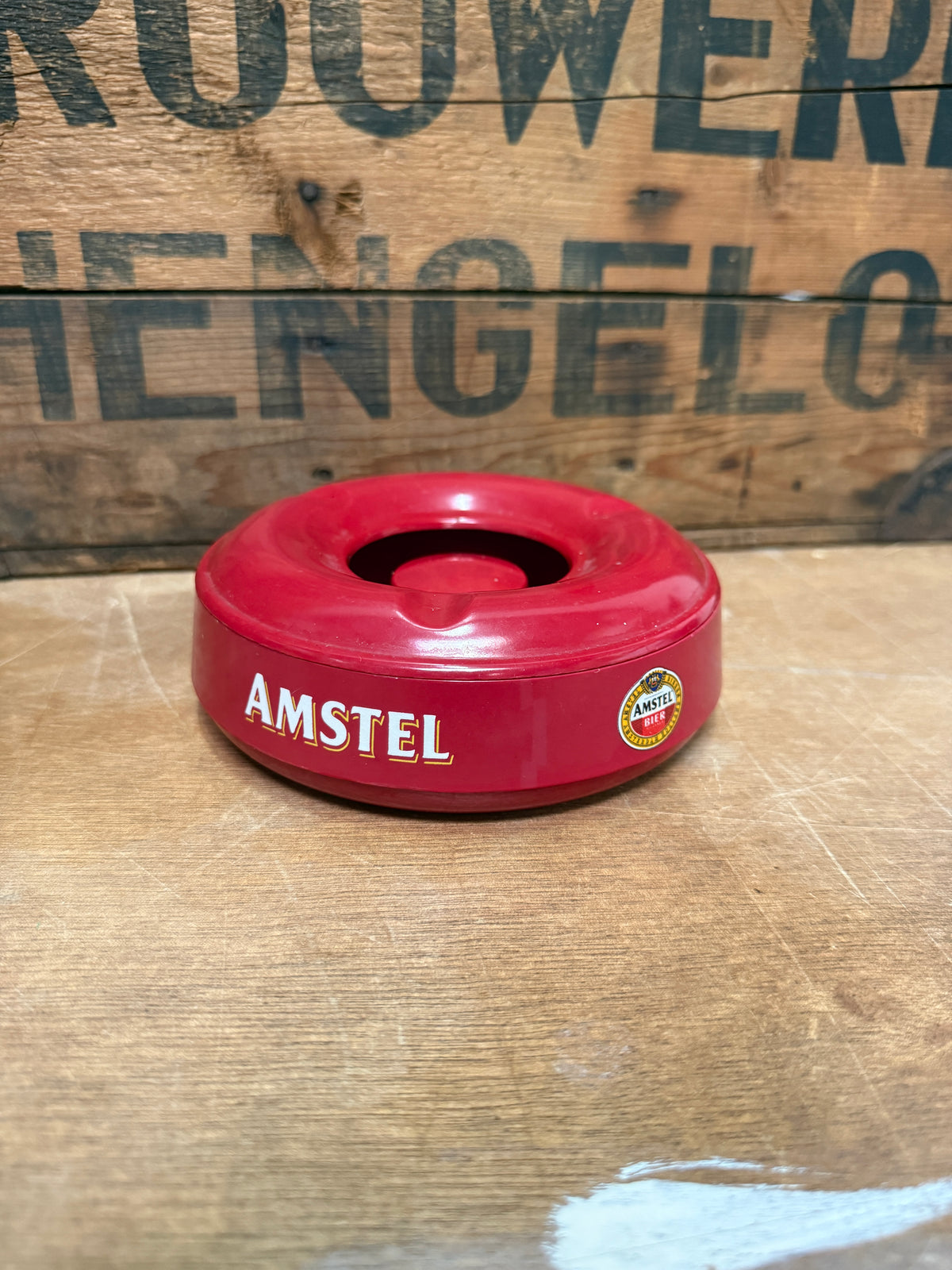Vintage Amstel Bier reclameasbakken kunststof