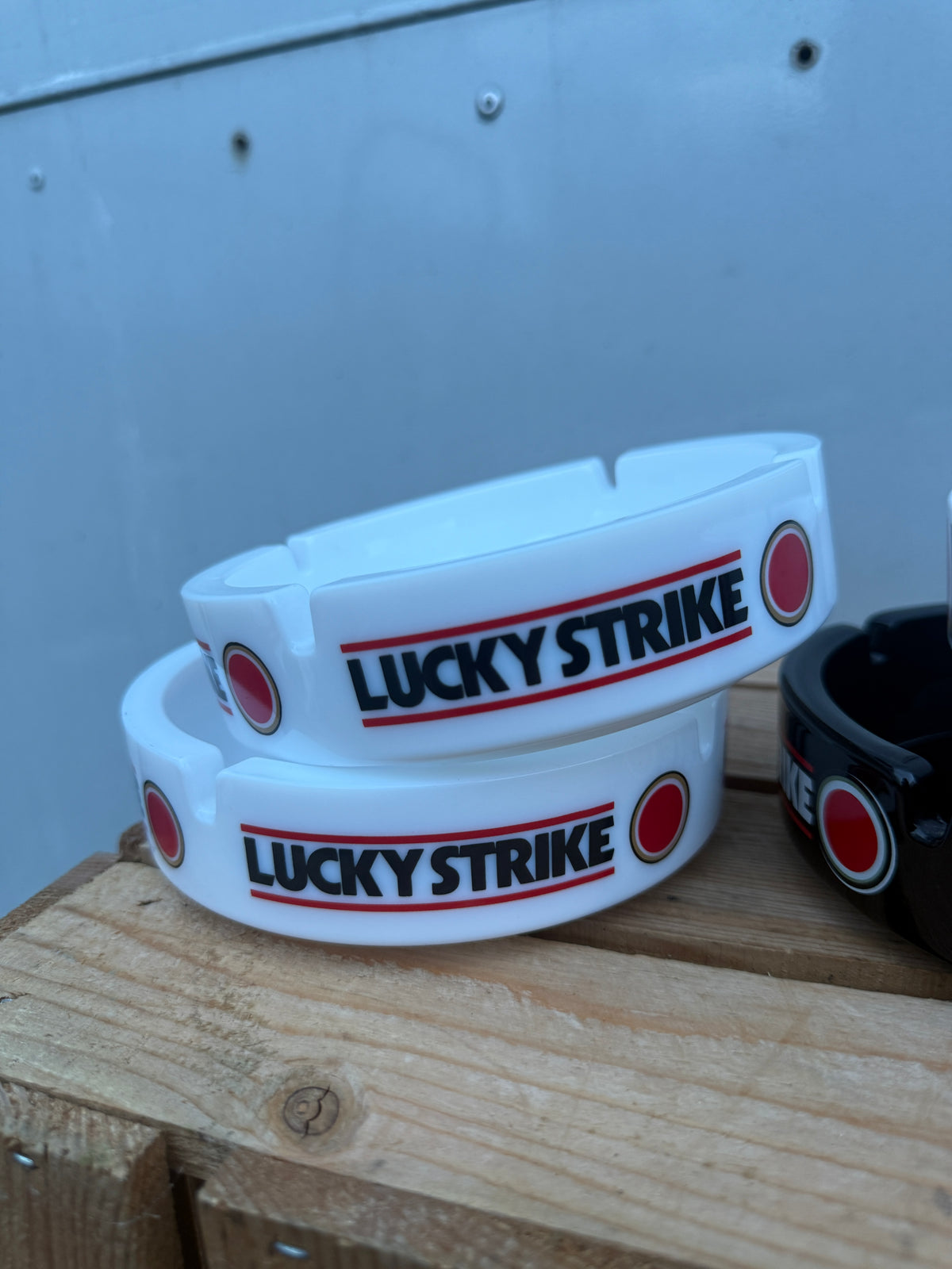 Lucky Strike ronde reclameasbak
