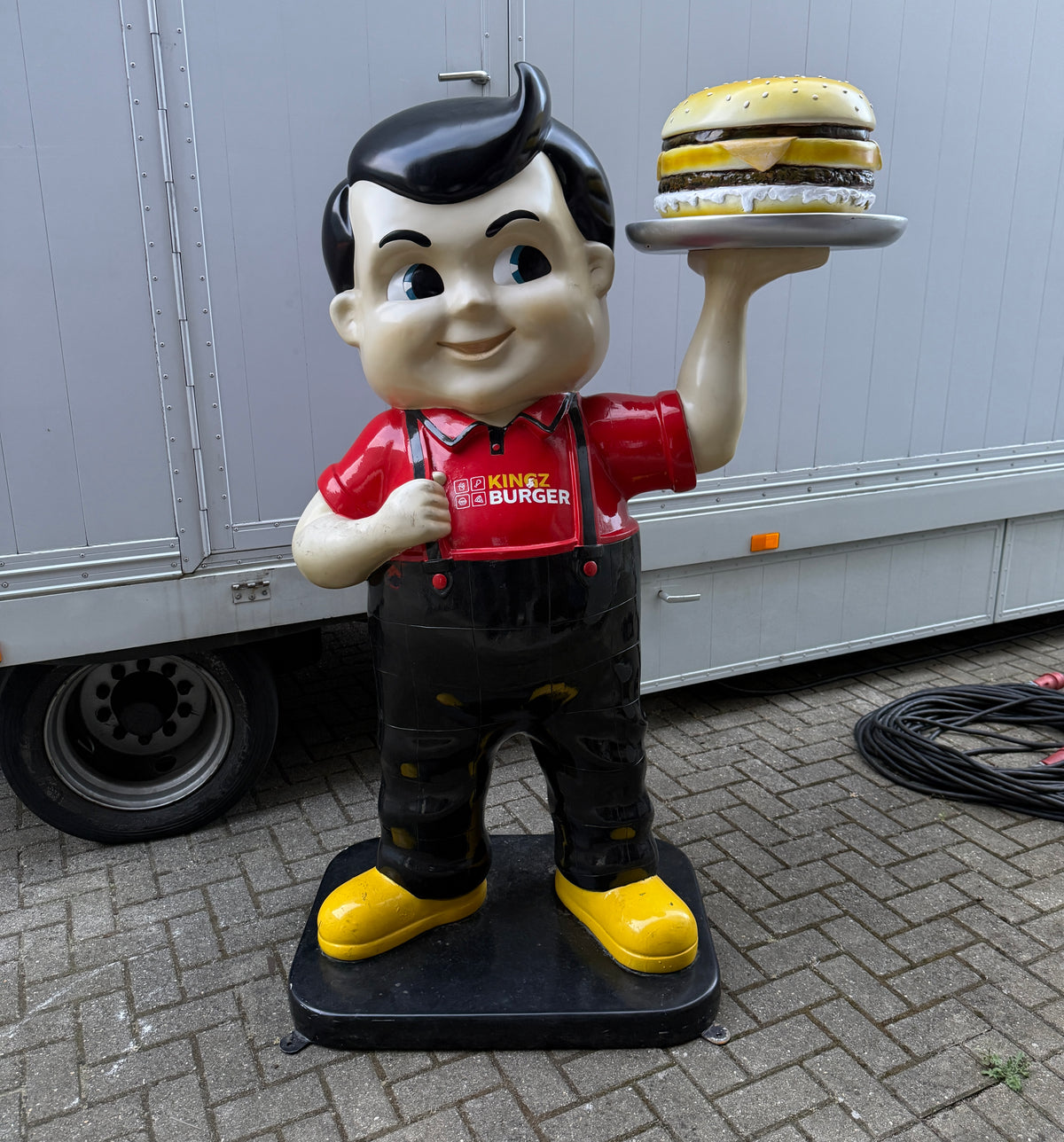 Vintage Big Boy hamburger reclamebeeld
