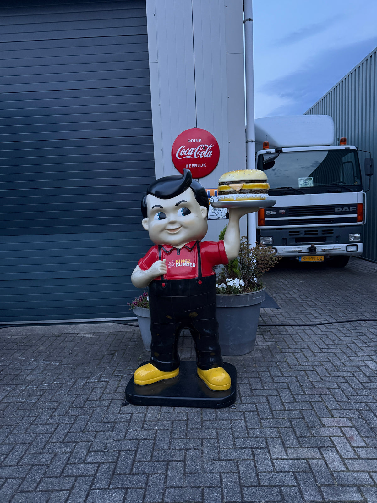 Vintage Big Boy hamburger reclamebeeld
