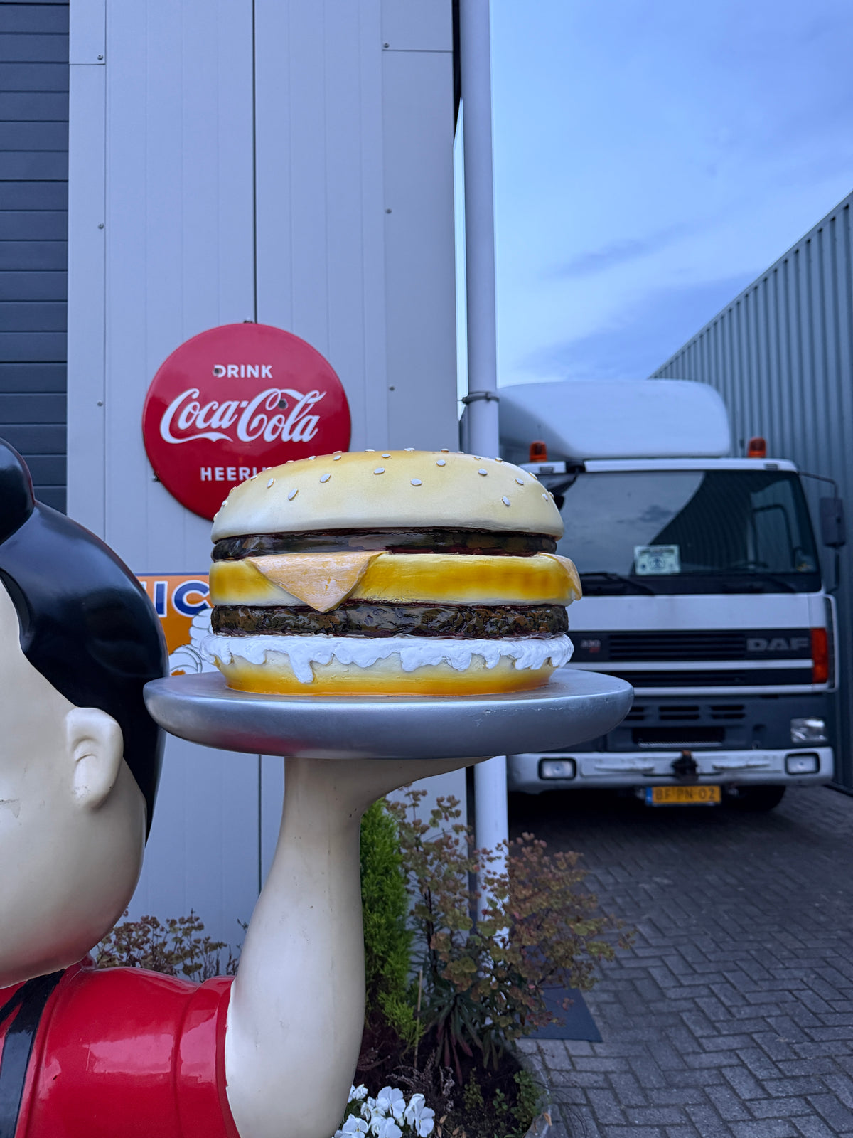 Vintage Big Boy hamburger reclamebeeld