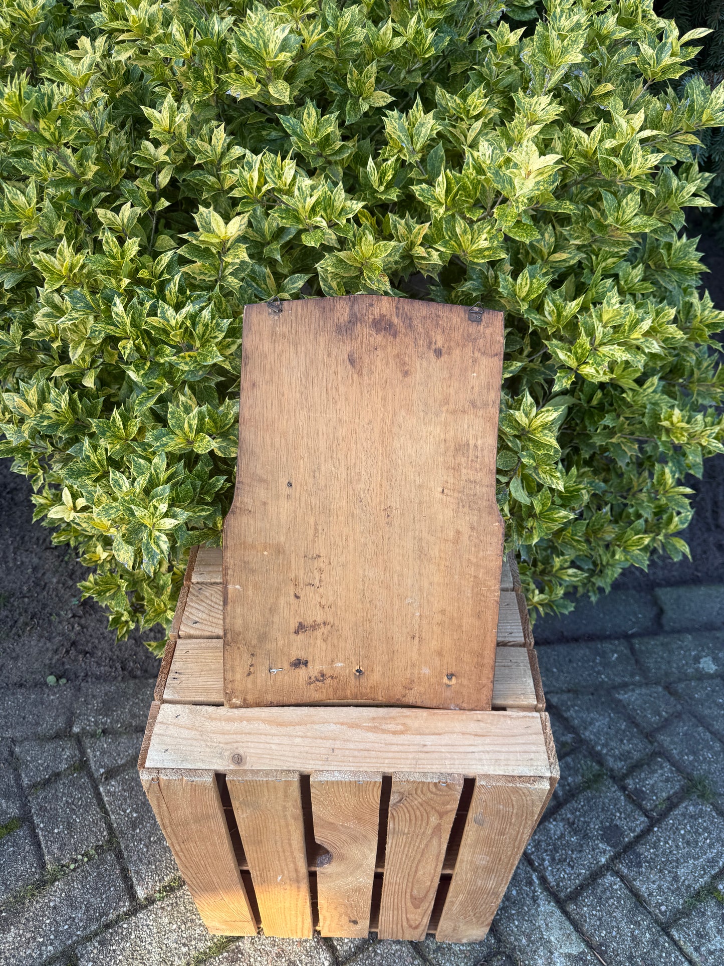 Vintage brieven en dagbladen wandhouder
