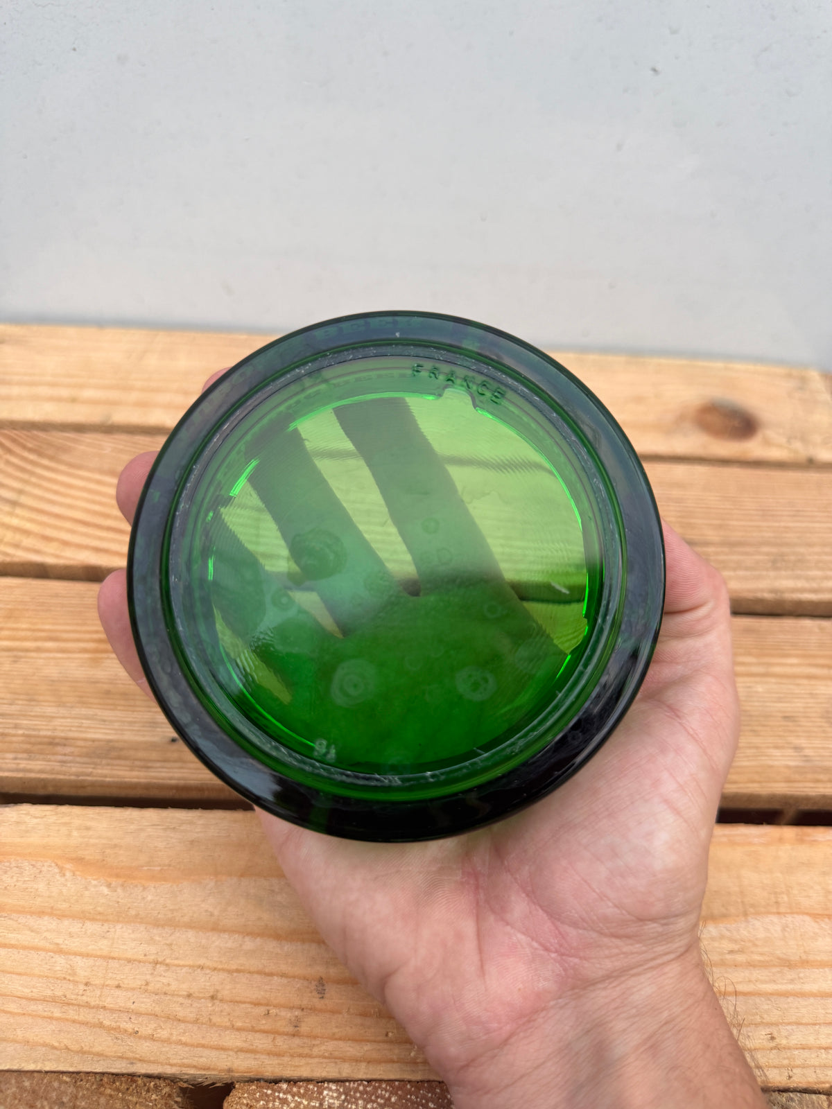 Tuborg Beer reclameasbak van groen glas