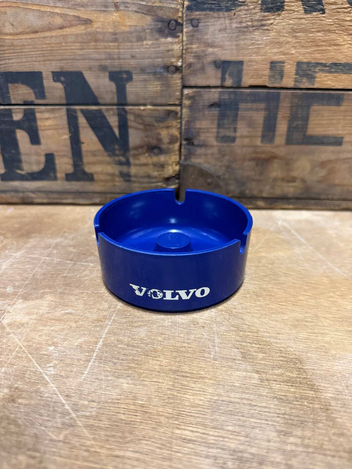 Vintage Volvo kunststof reclameasbak blauw