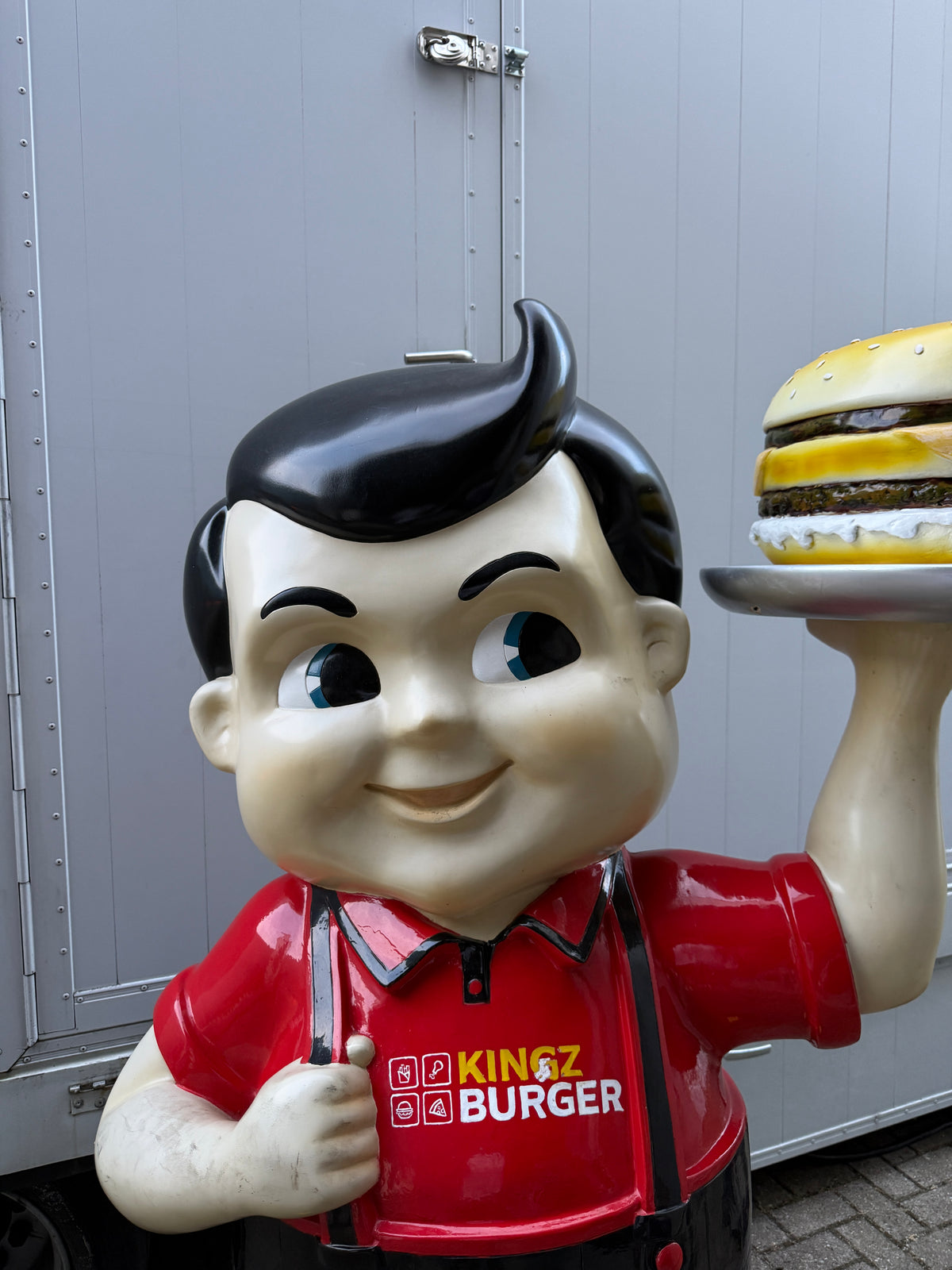 Vintage Big Boy hamburger reclamebeeld