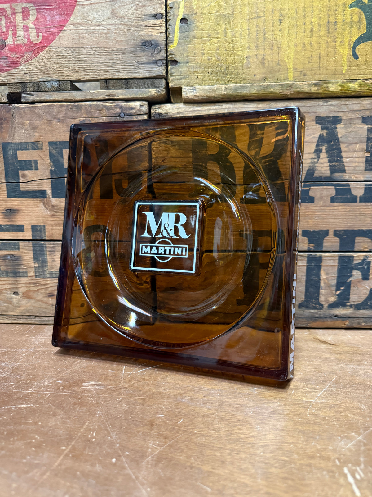 Vintage Mr Martini reclame asbak groot