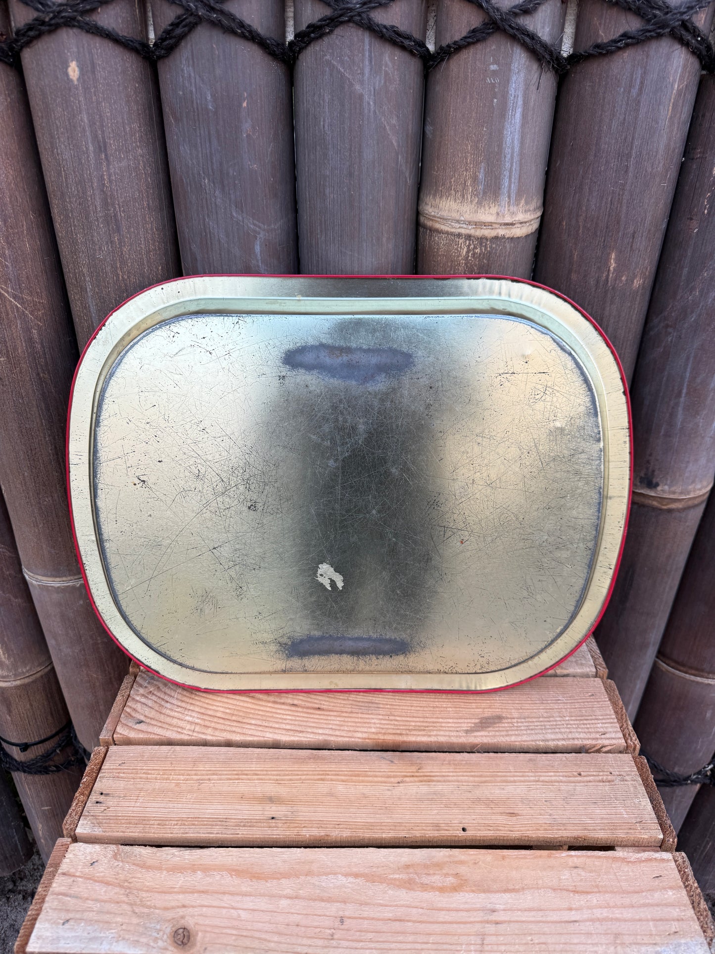 Vintage Douwe Egberts metalen dienblad
