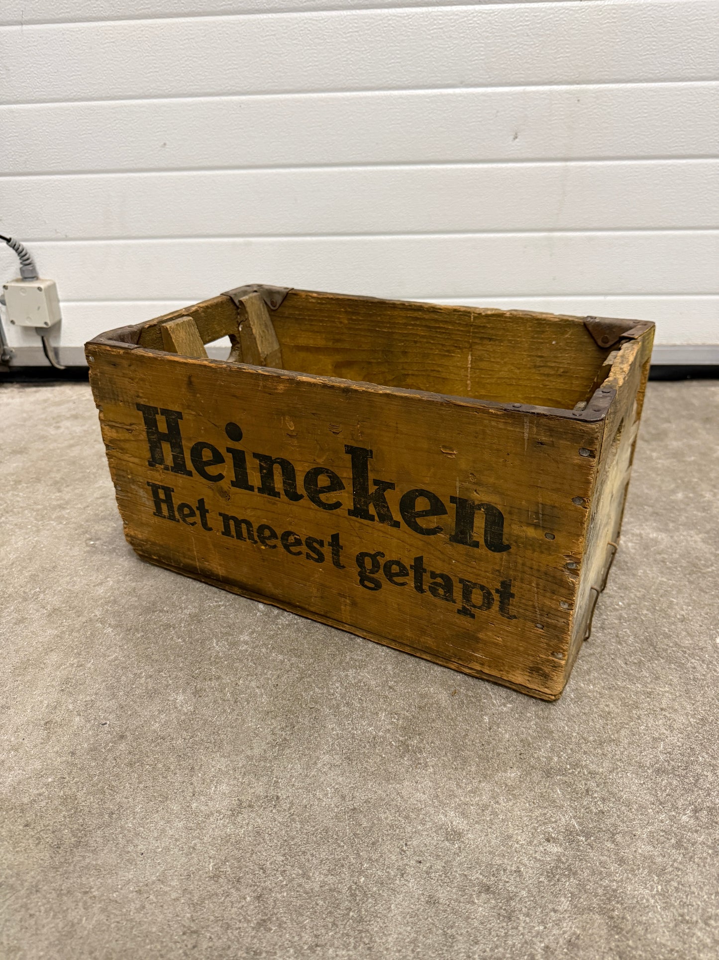 Vintage houten bierkratten diverse brouwerijen