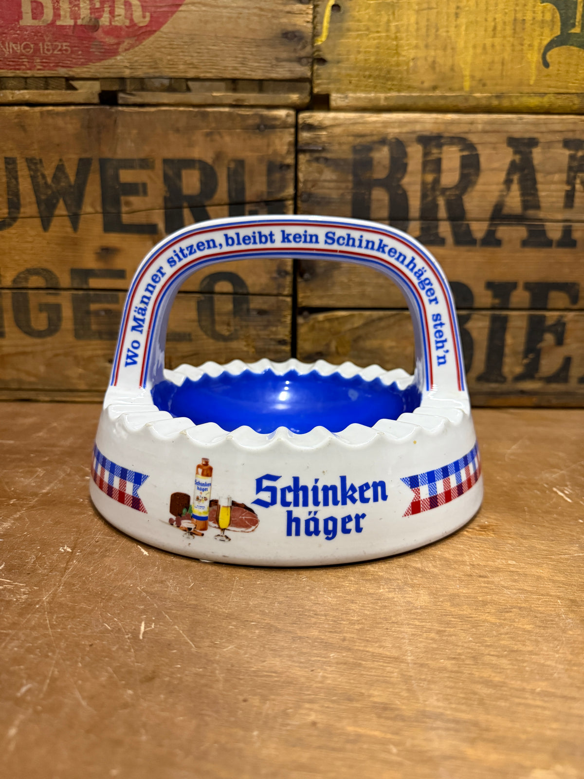 Vintage Schinkenhäger reclameasbak