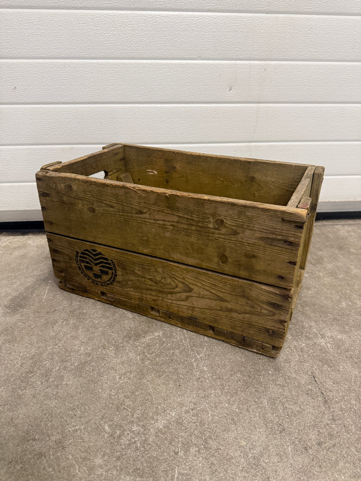 Vintage houten bierkratten diverse brouwerijen