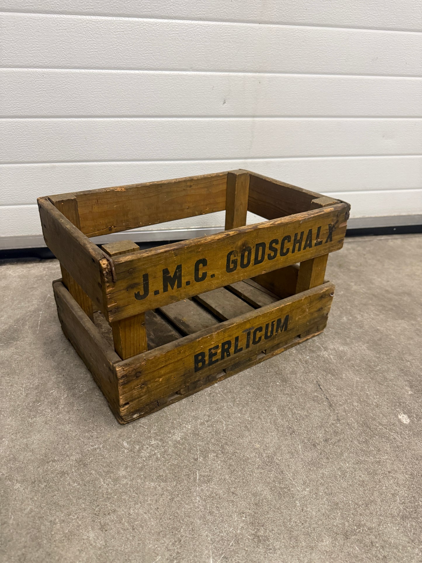 Vintage houten bierkratten diverse brouwerijen