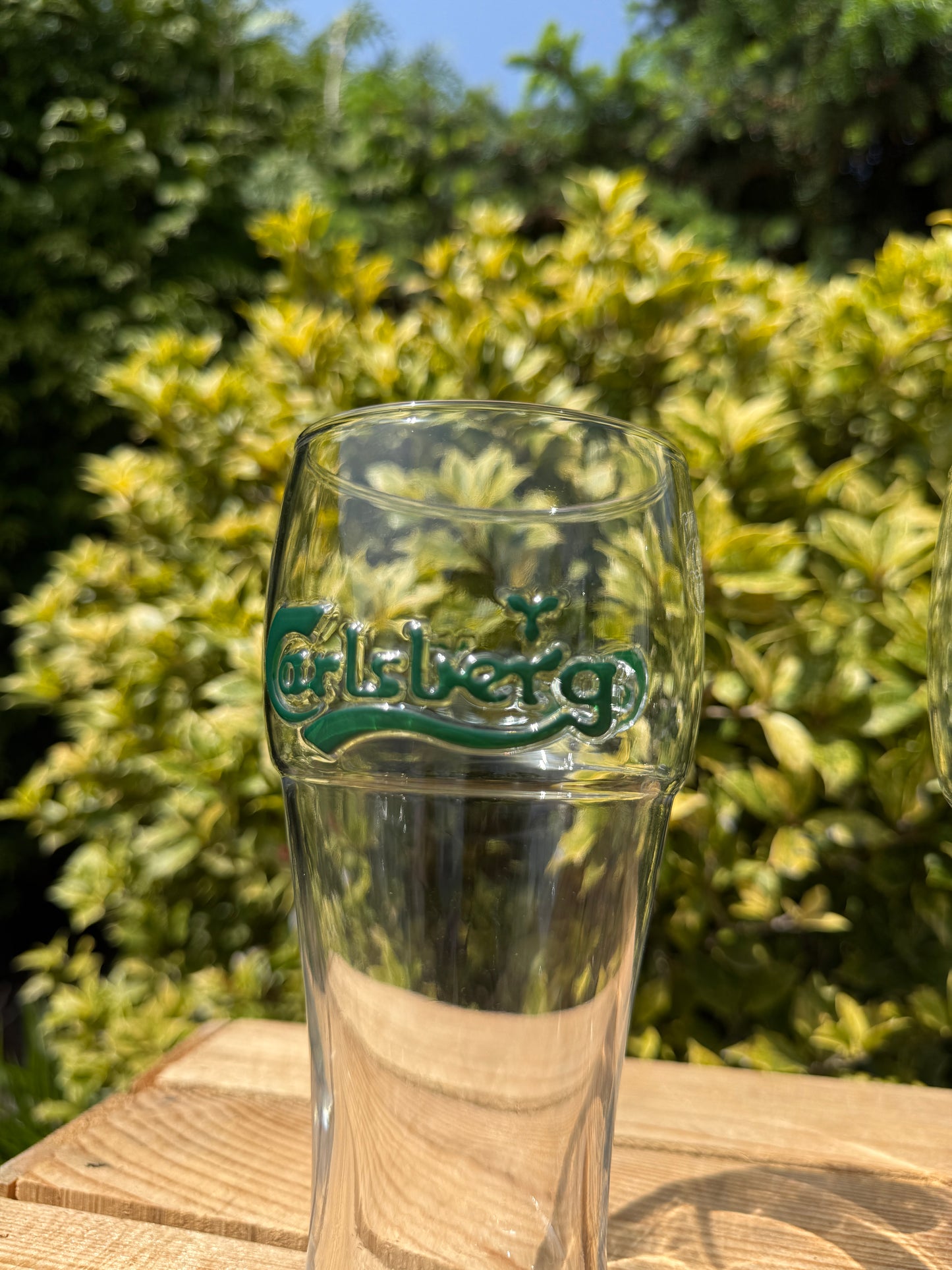 Set 2 vintage Carlsberg bierglazen 3D logo