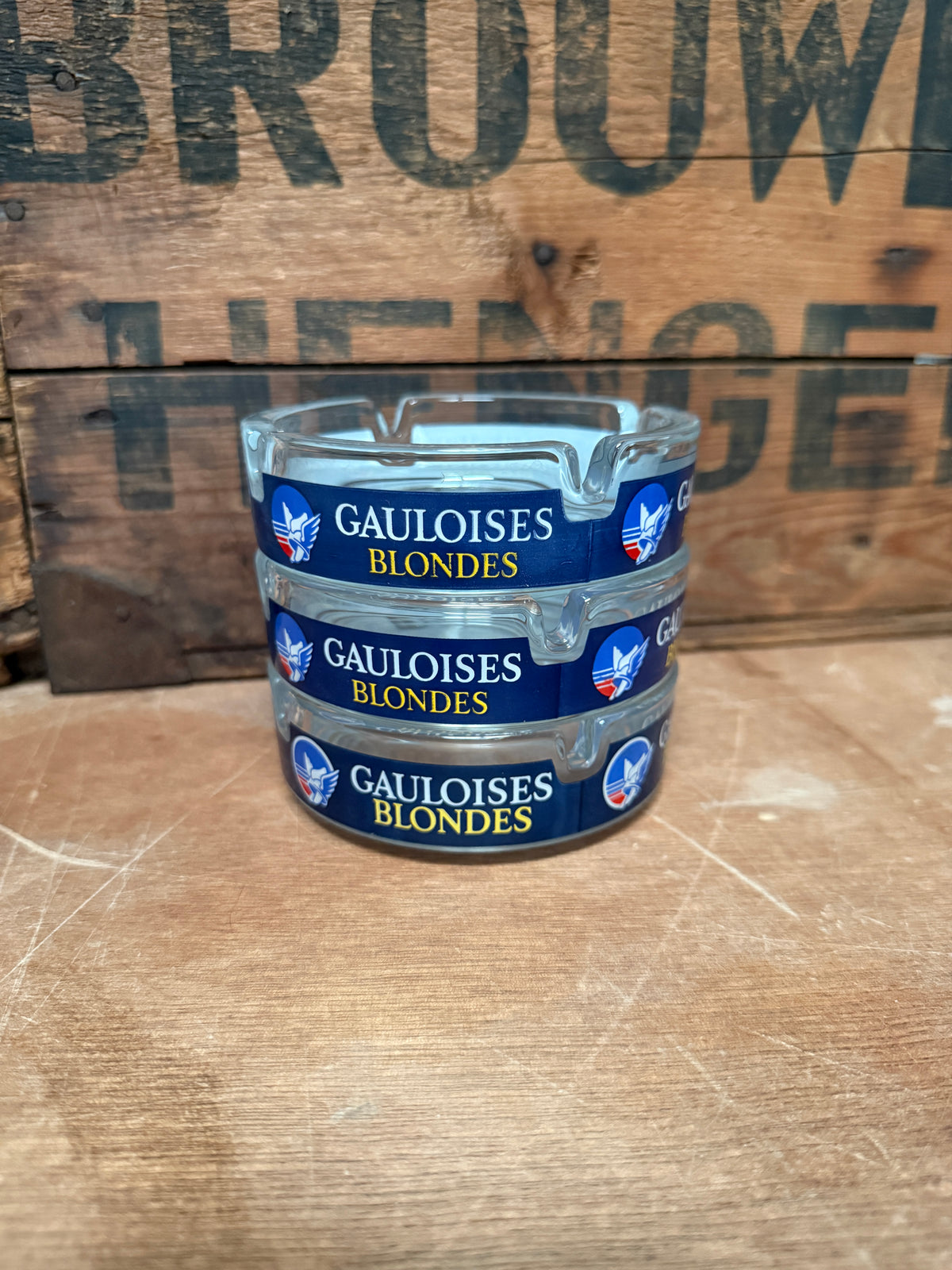 Vintage Gauloises Blondes reclameasbakken France