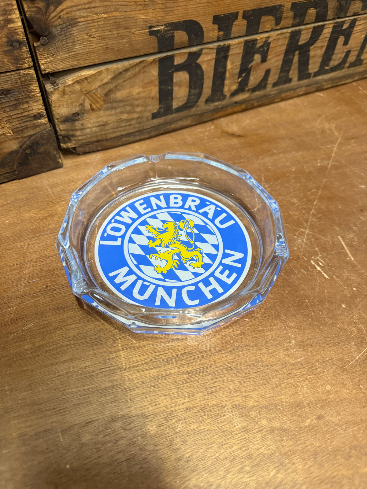 Vintage Löwenbräu reclameasbak
