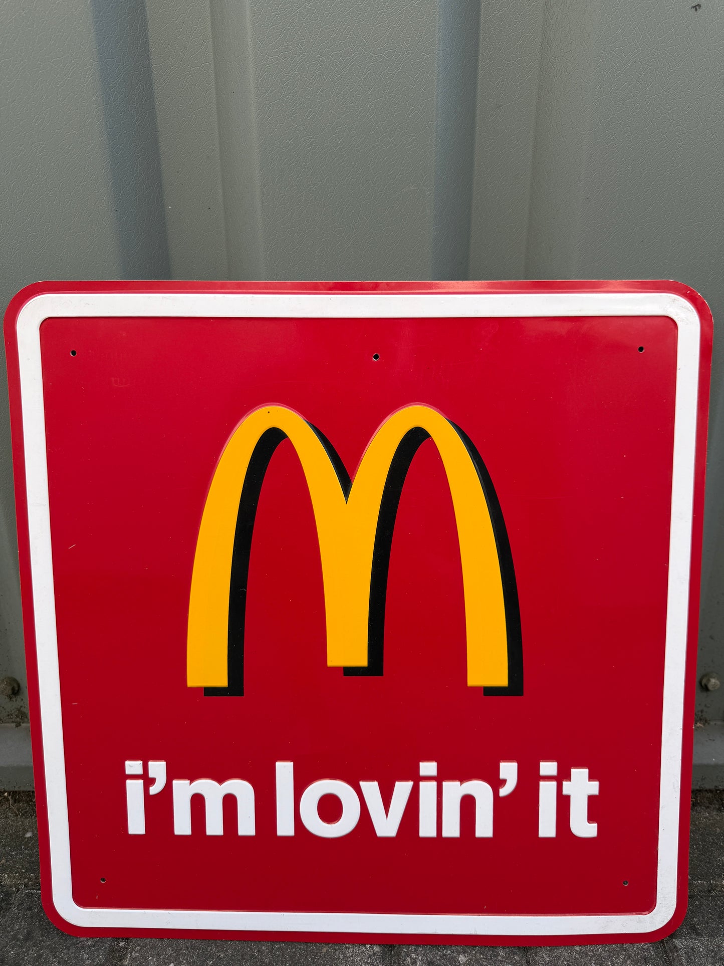 Vintage McDonald’s metalen wandbord