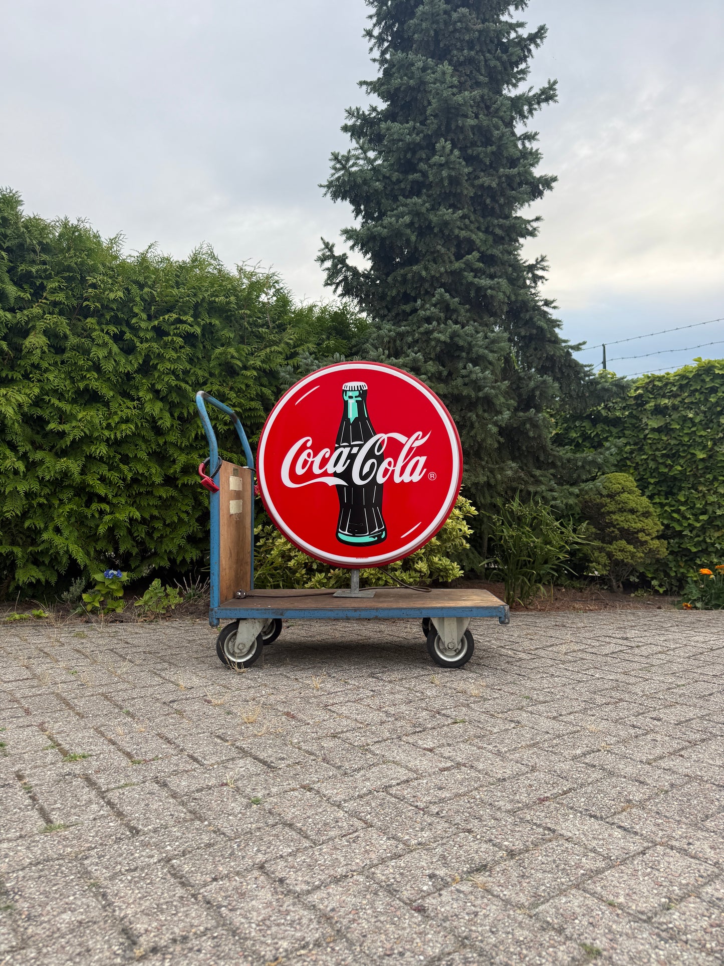 Vintage dubbelzijdige Coca Cola lichtbak (Alleen afhalen)