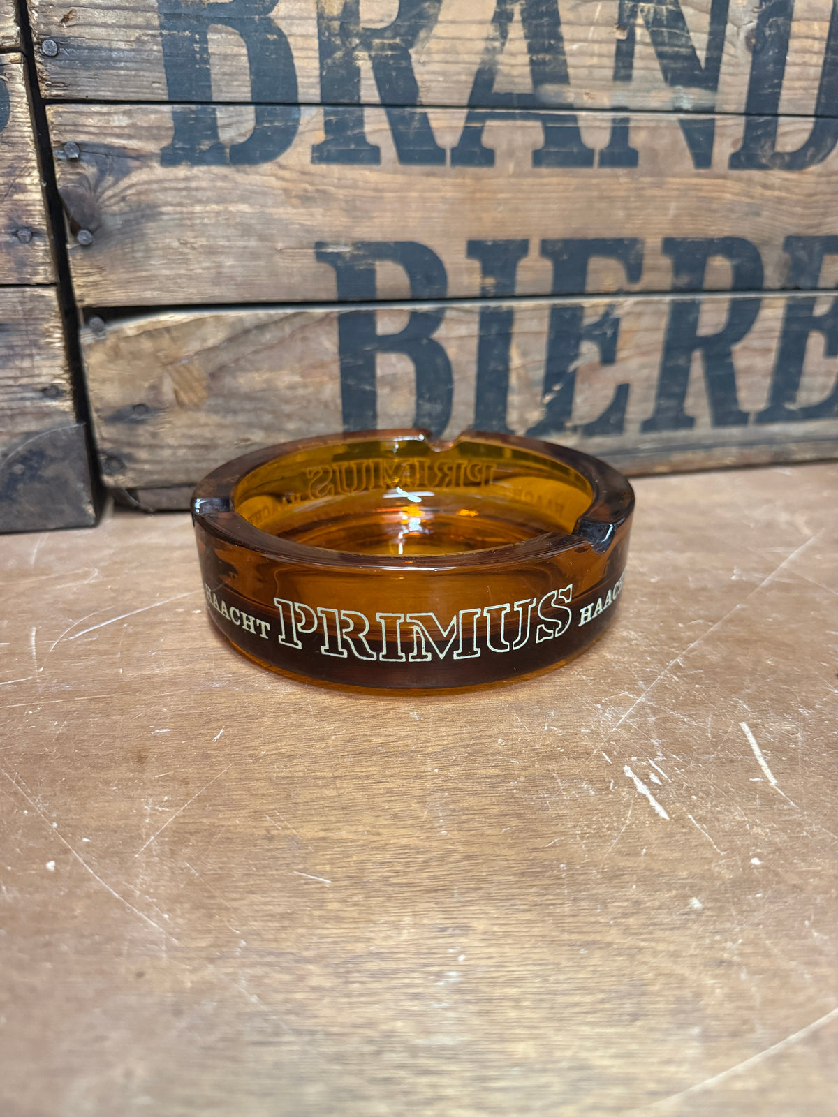 Vintage Primus Haacht reclameasbak