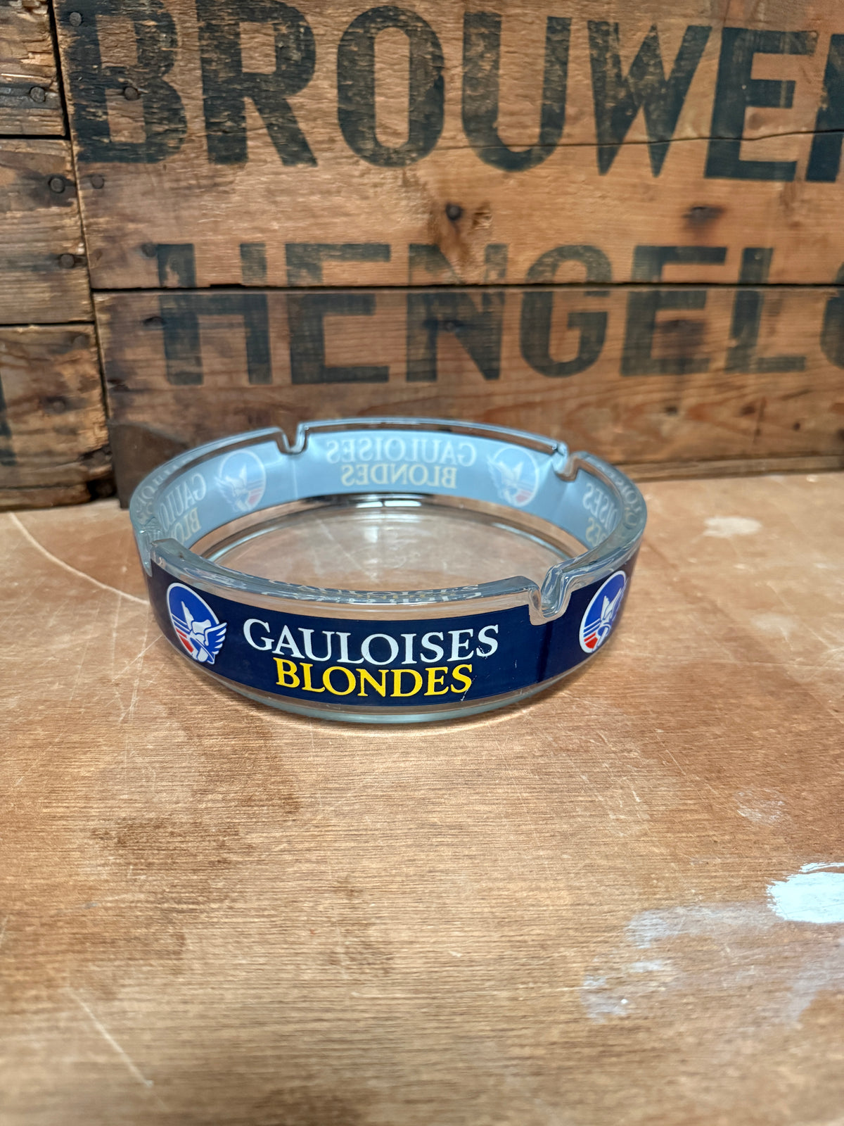 Vintage Gauloises Blondes reclameasbakken France