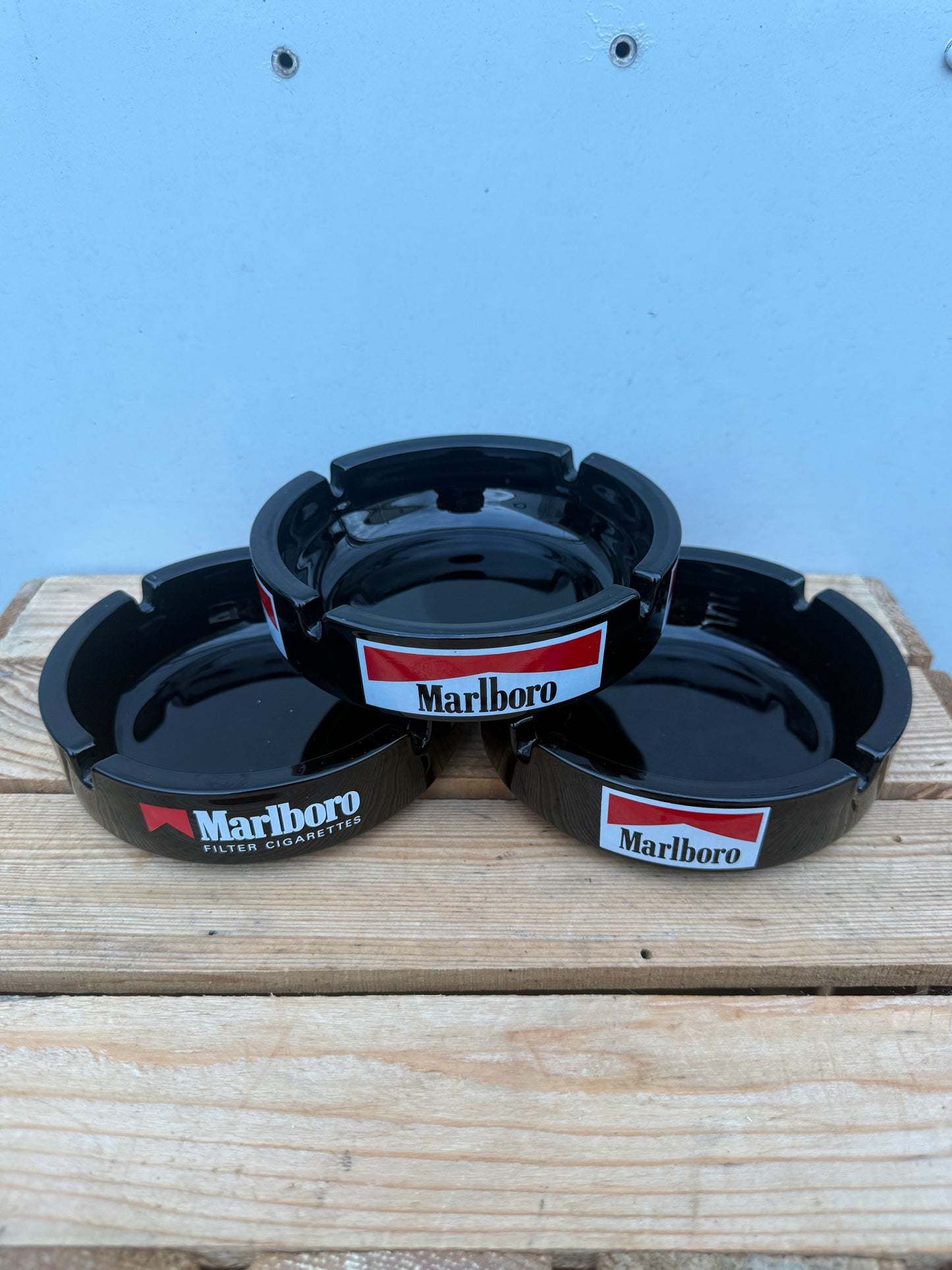 Set 2 vintage Carlsberg bierglazen 3D logo