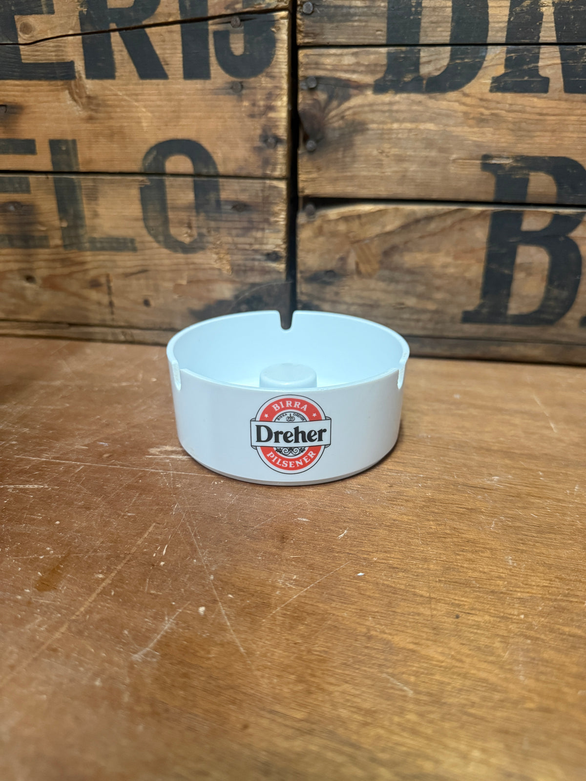 Vintage Dreher Pilsner Bira kunststof asbak