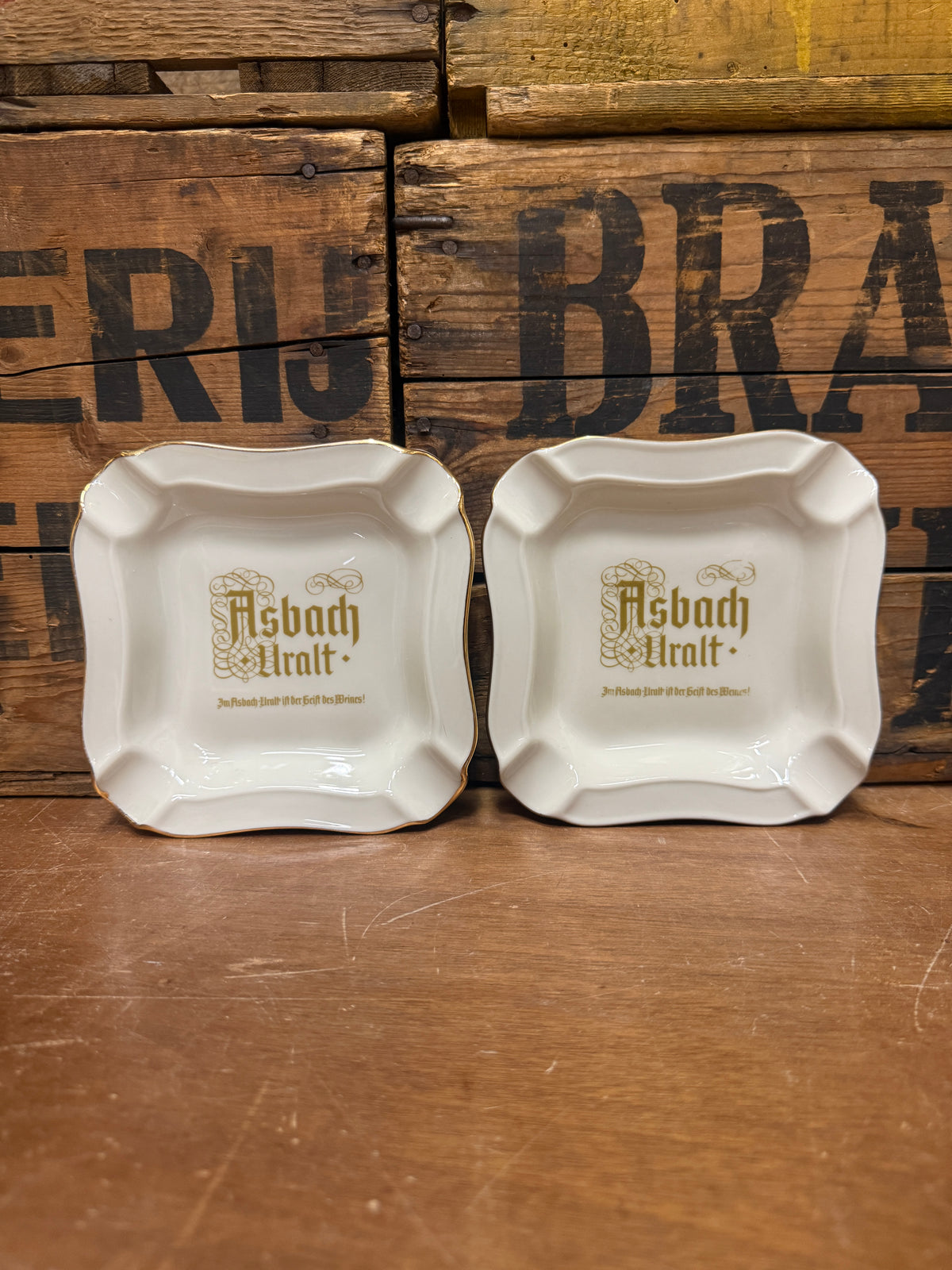 Vintage Asbach Uralt reclameasbak
