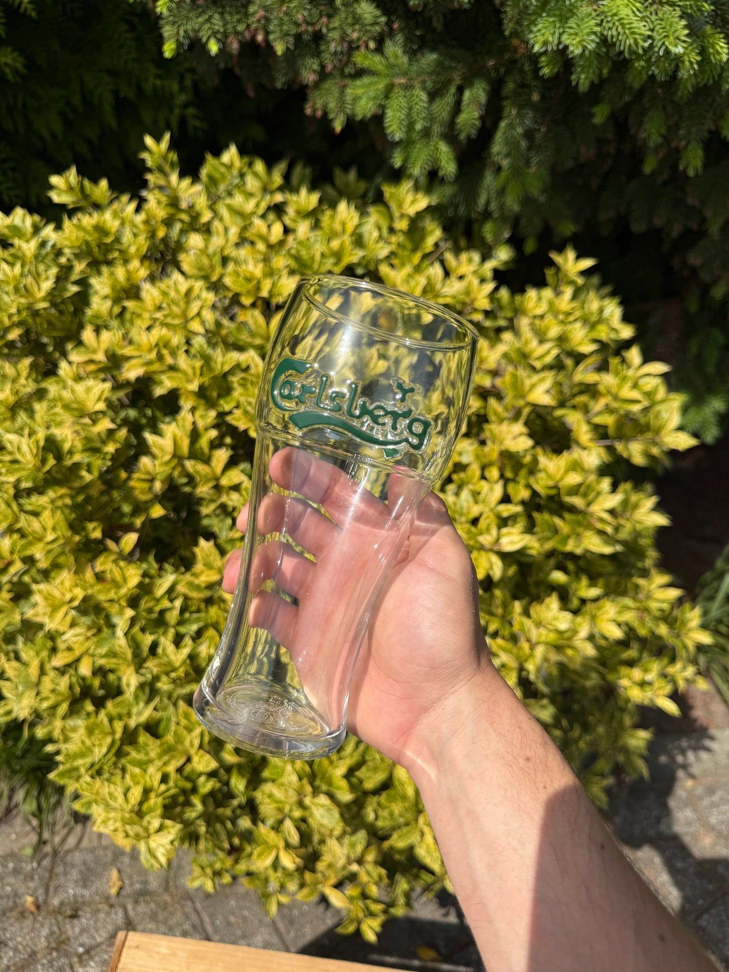 Set 2 vintage Carlsberg bierglazen 3D logo