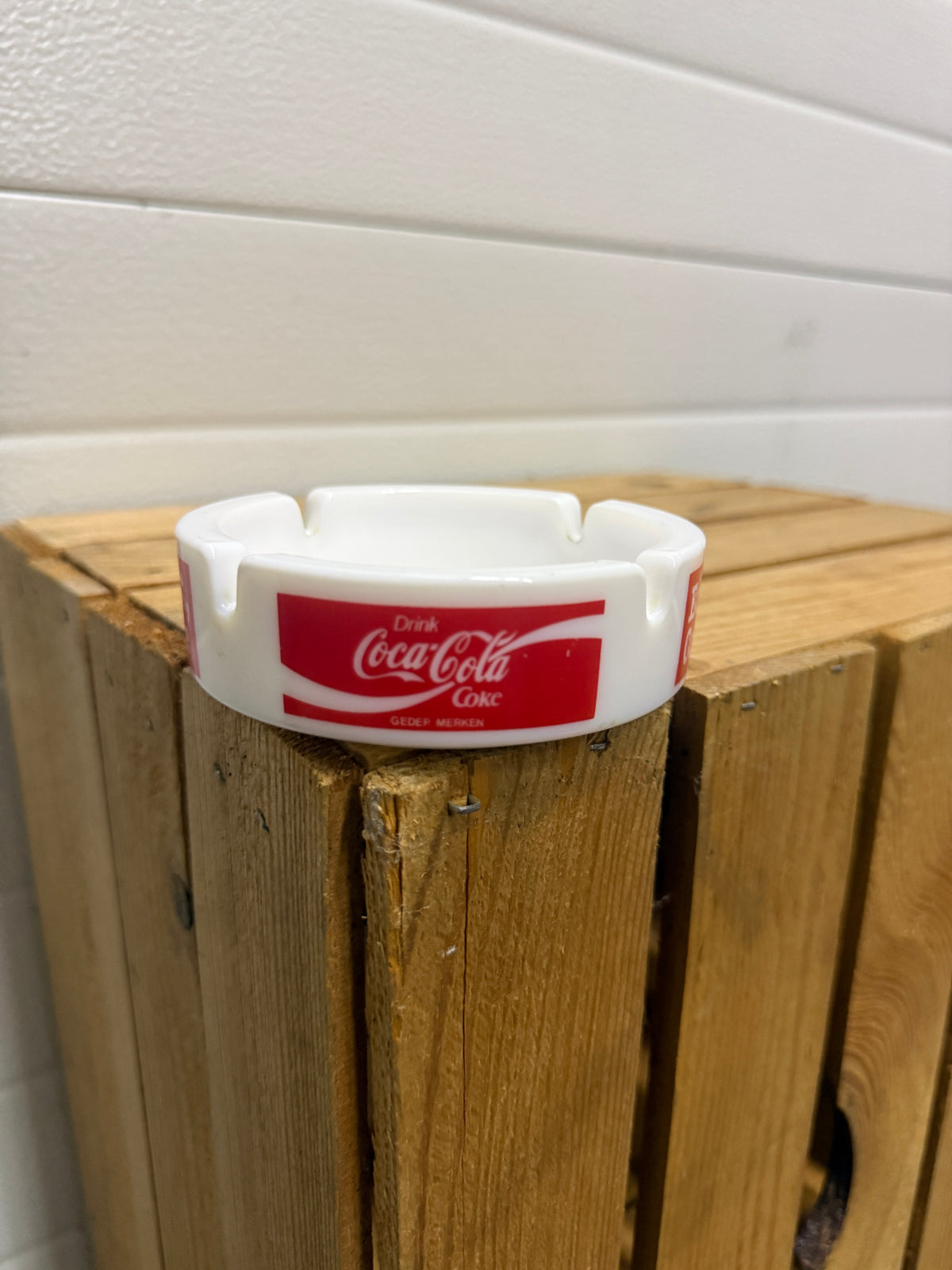 Coca-Cola opaalglazen reclameasbak
