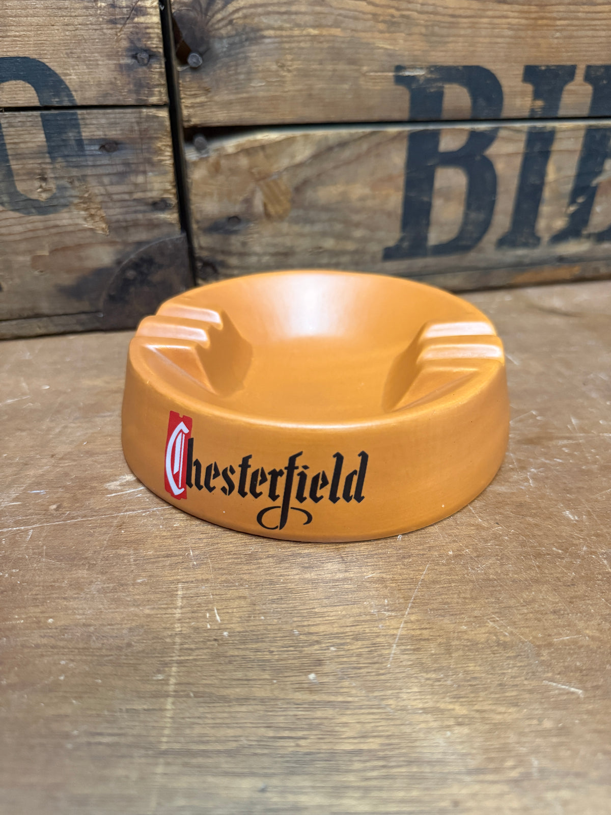 Vintage Chesterfield reclameasbak