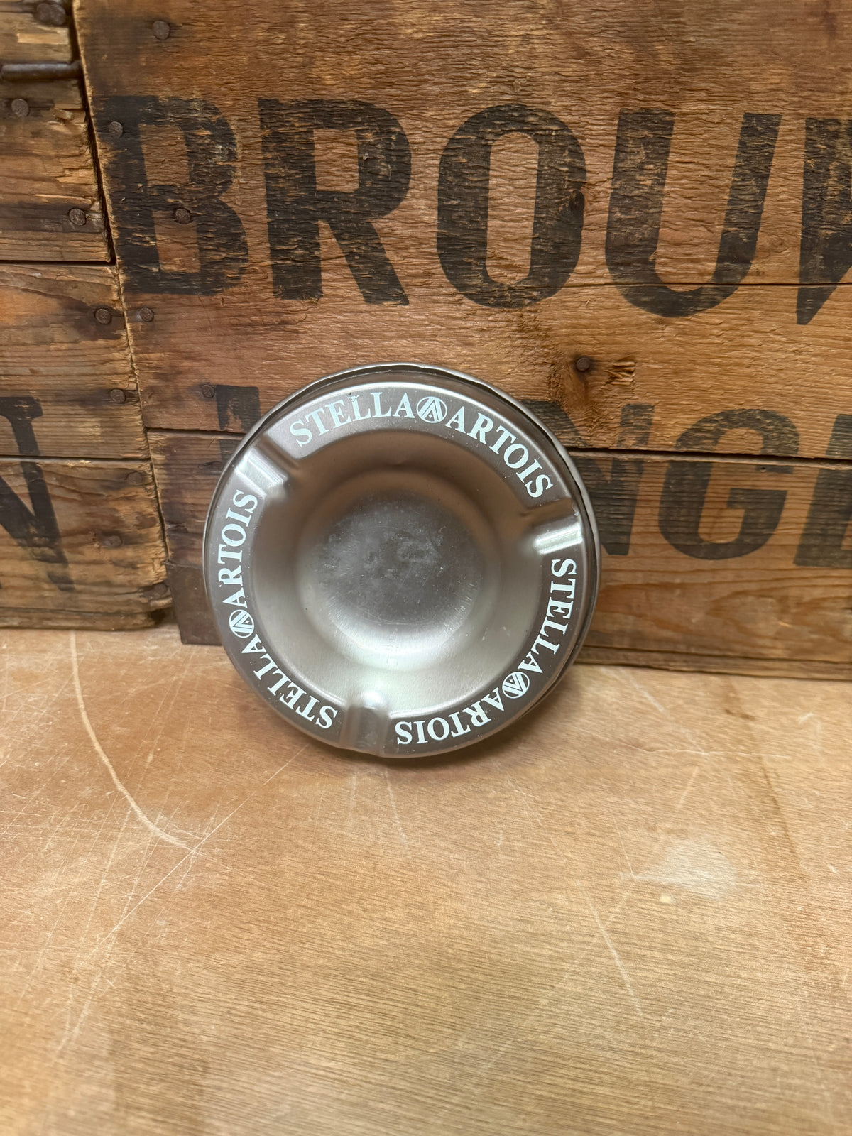 Vintage lichtmetalen reclame asbakken diverse merken