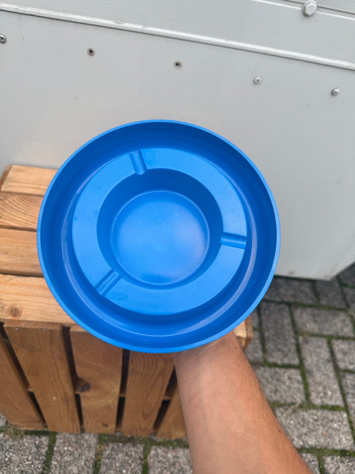 Bavaria blauwe kunststof reclameasbak