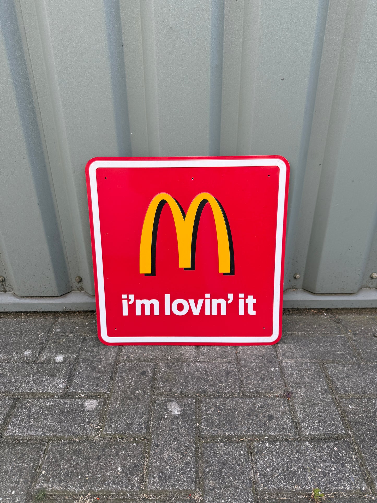 Vintage McDonald’s metalen wandbord