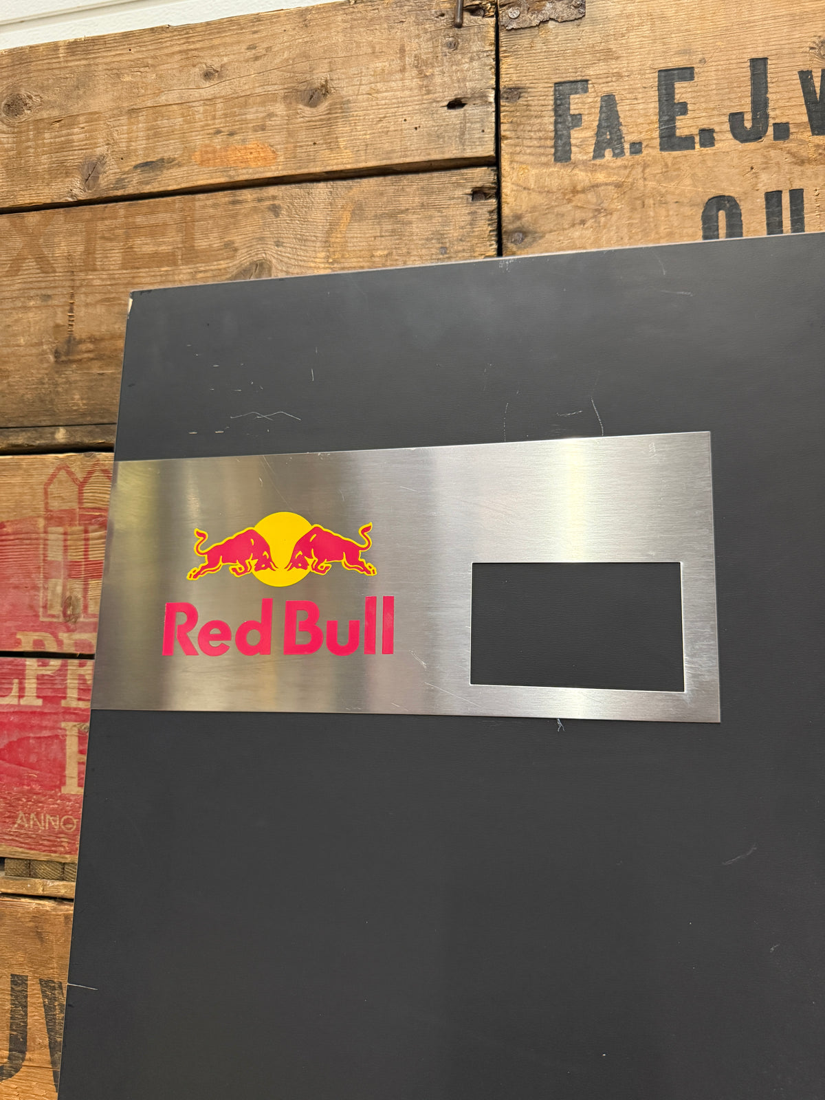 Vintage Red Bull reclame krijtbord