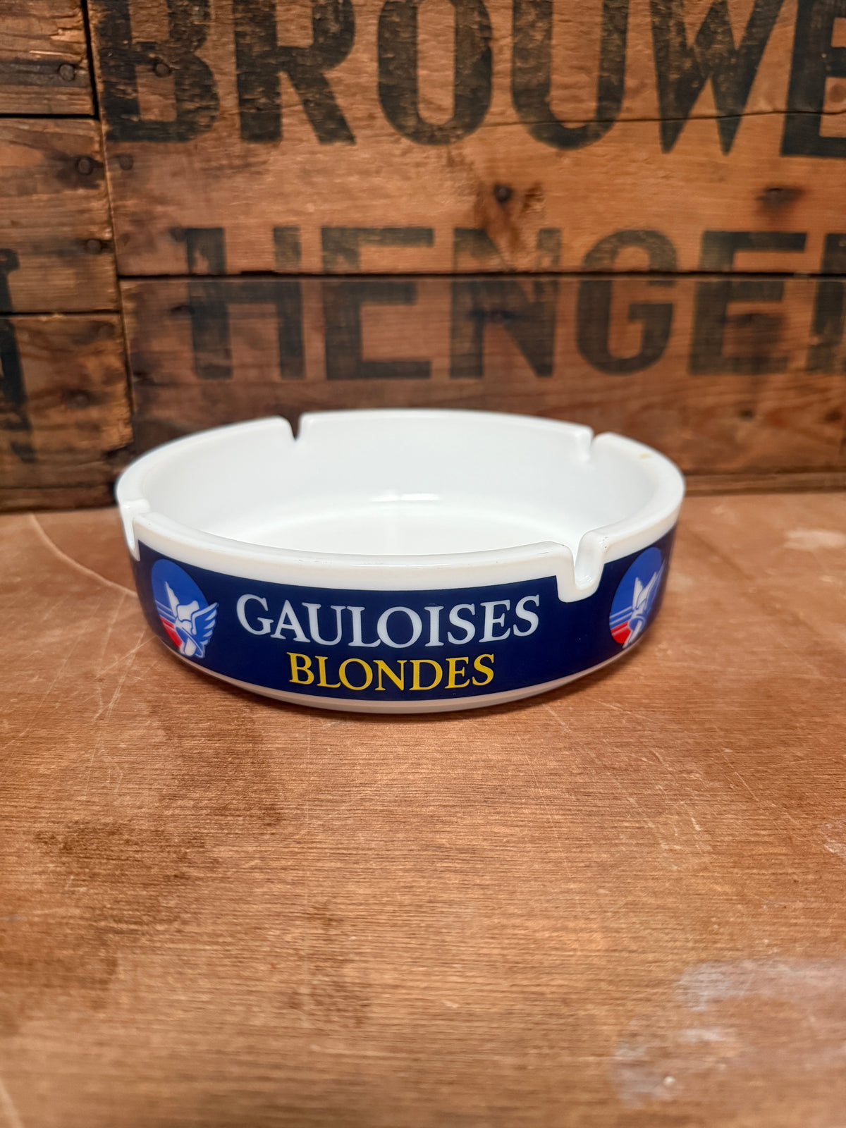 Vintage Gauloises Blondes reclameasbakken France