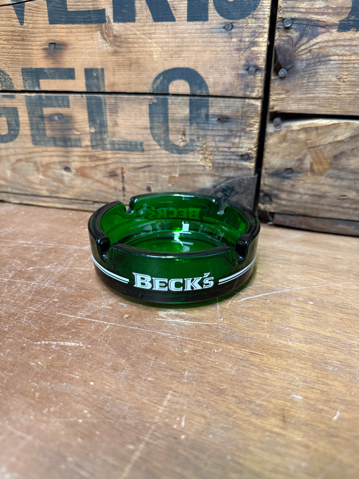 Vintage Beck's Beer reclame asbakken