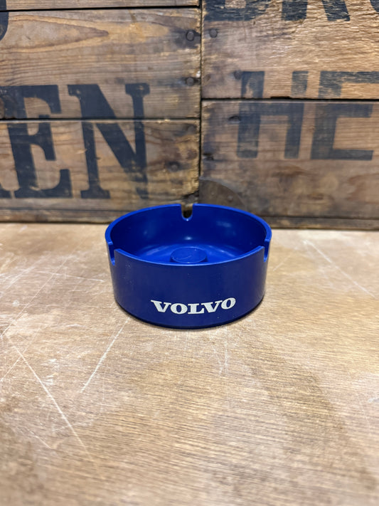 Vintage Volvo kunststof reclameasbak blauw
