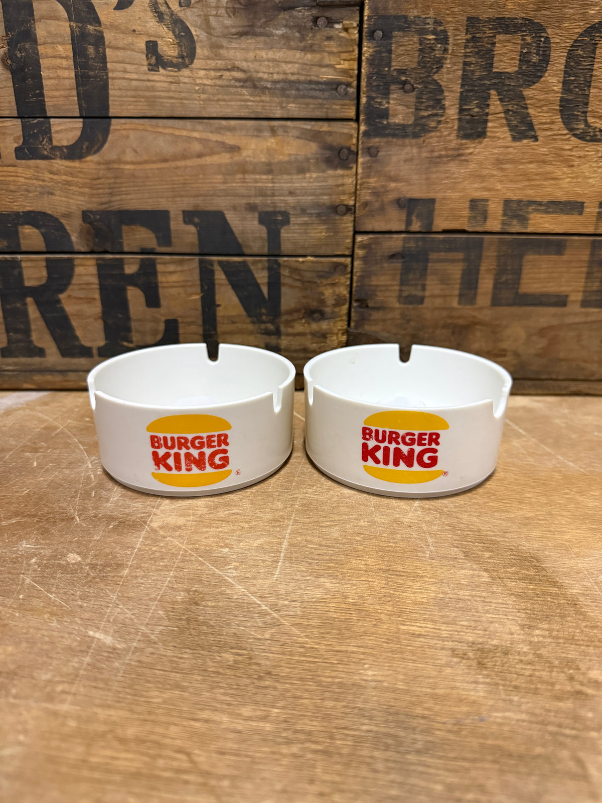 Zeldzame vintage Burger King reclameasbak