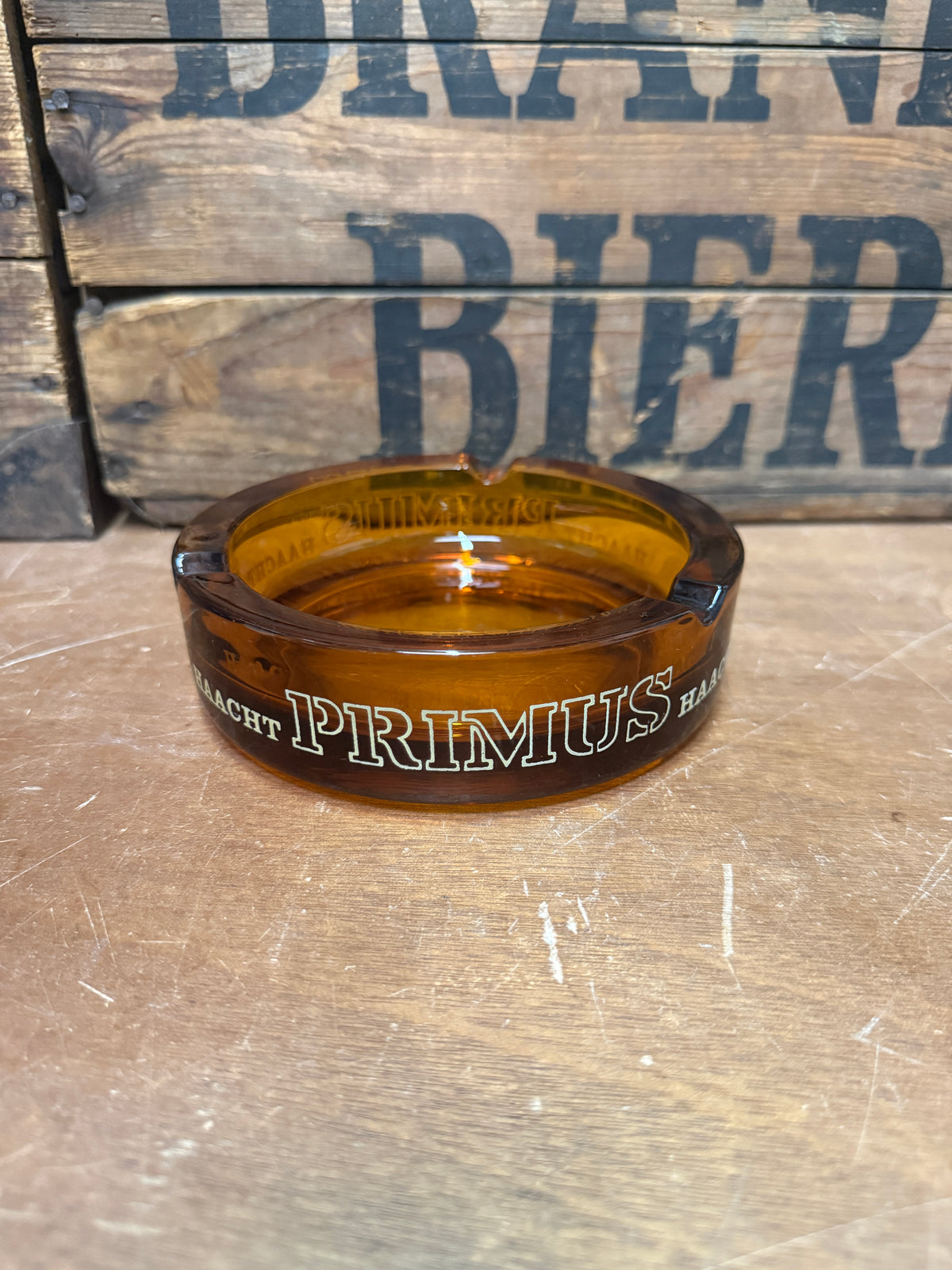 Vintage Primus Haacht reclameasbak
