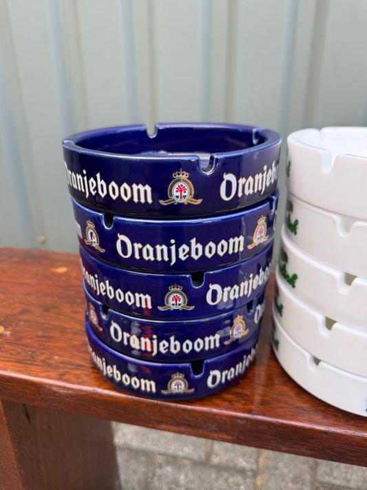 Reclame asbakken biermerken: Oranjeboom, Grolsch en Dommelsch