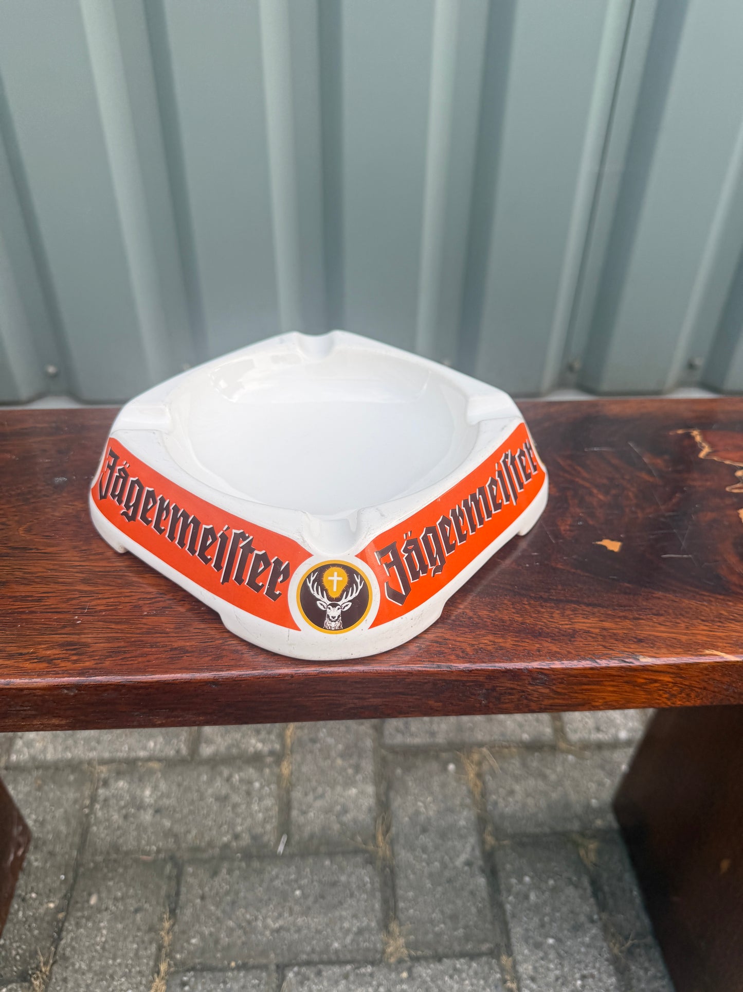 Vintage Jägermeister asbak groot