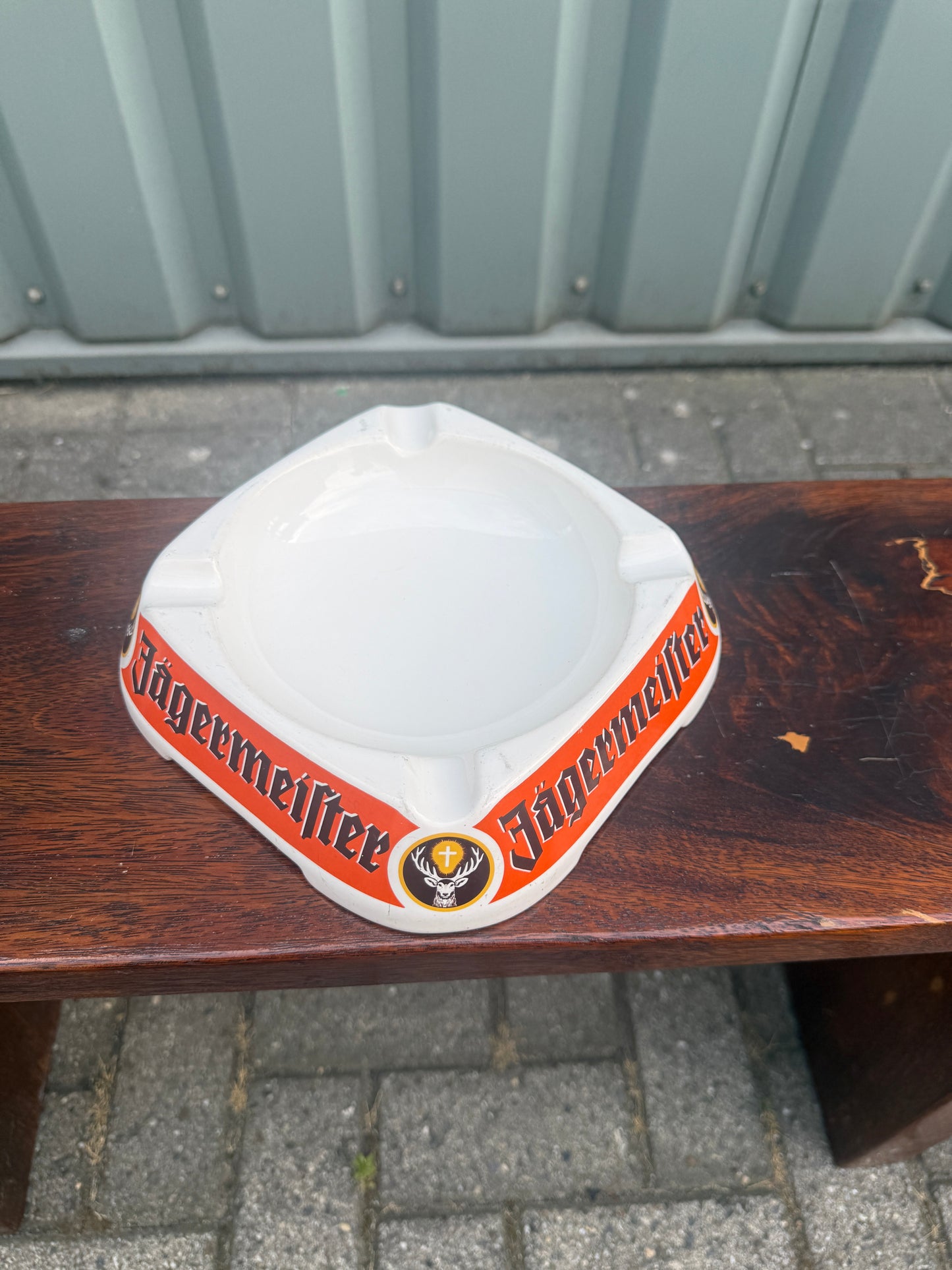 Vintage Jägermeister asbak groot