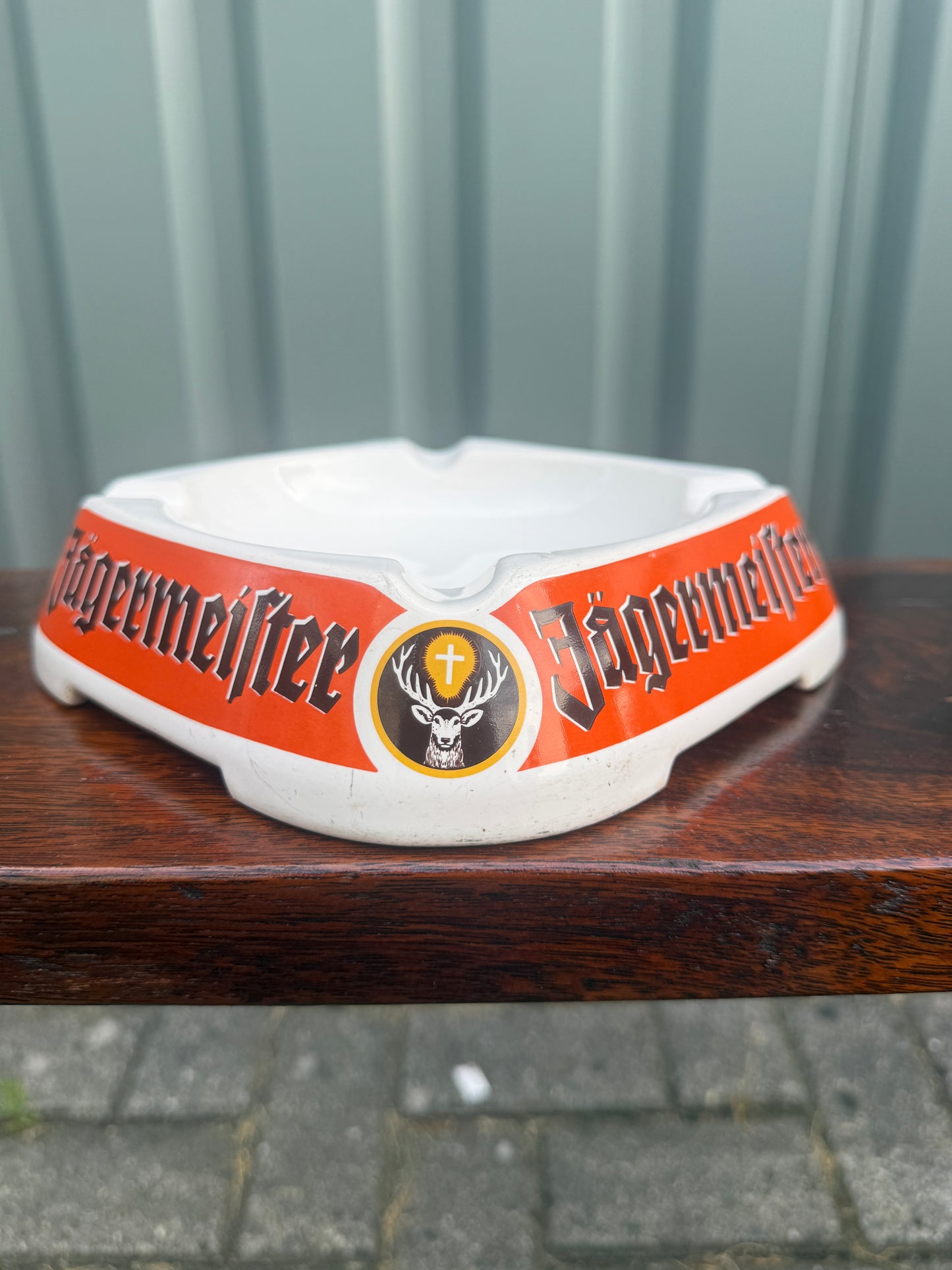Vintage Jägermeister asbak groot