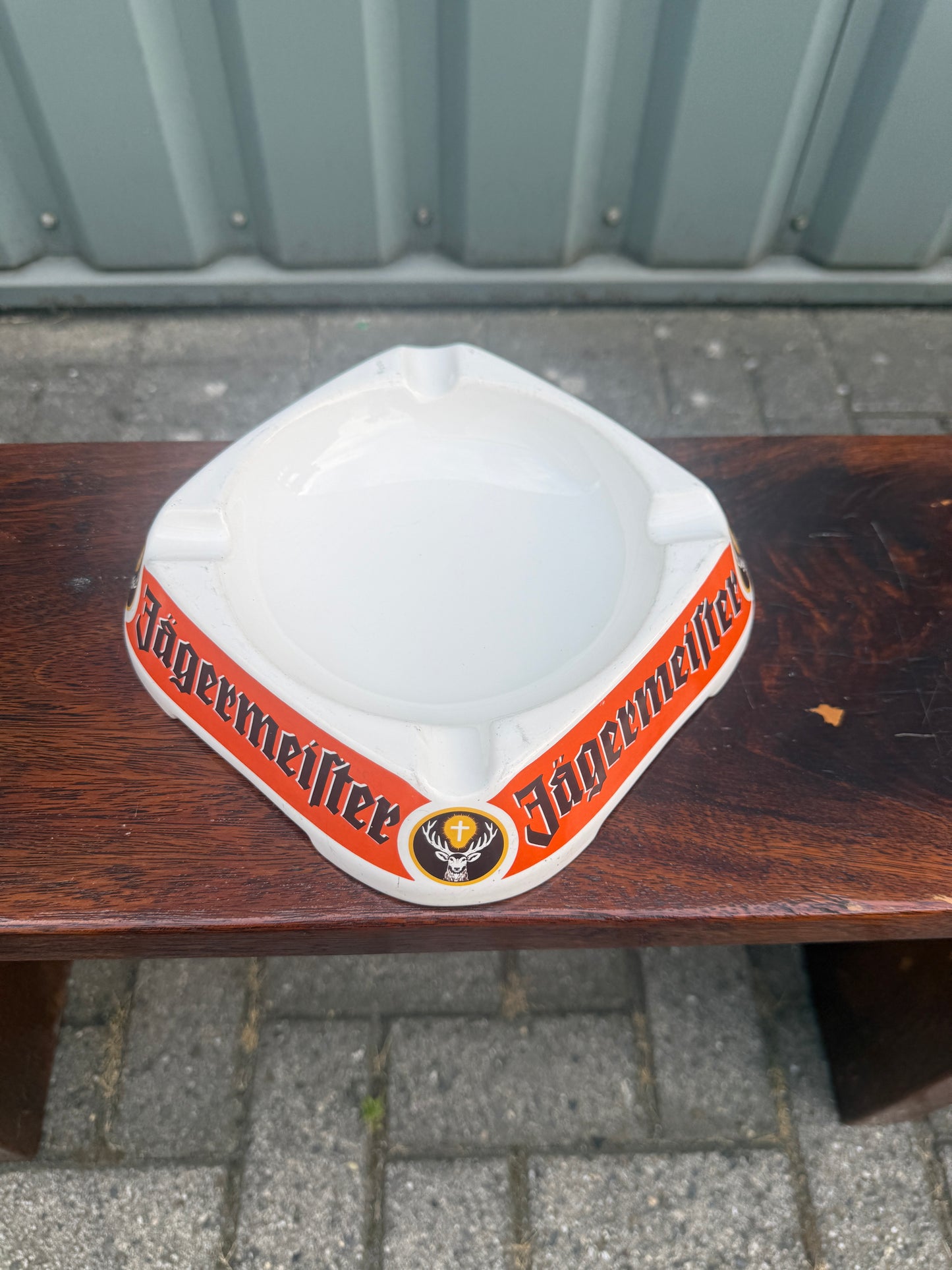 Vintage Jägermeister asbak groot