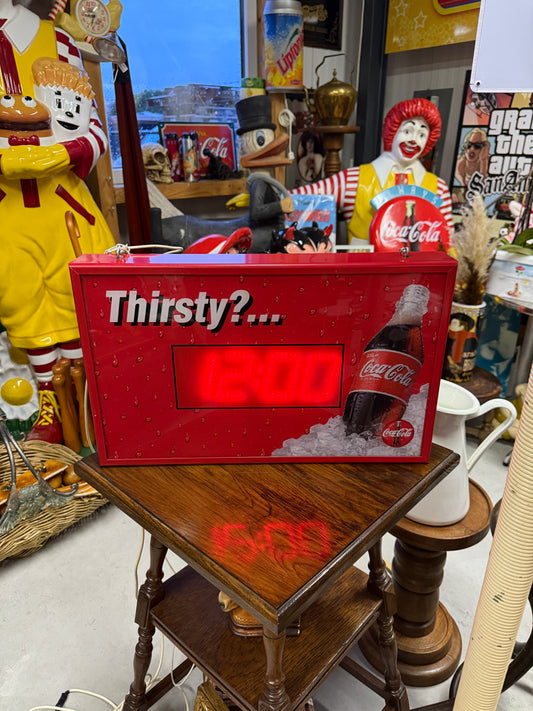 Vintage Coca Cola Digital Clock & Thermostat