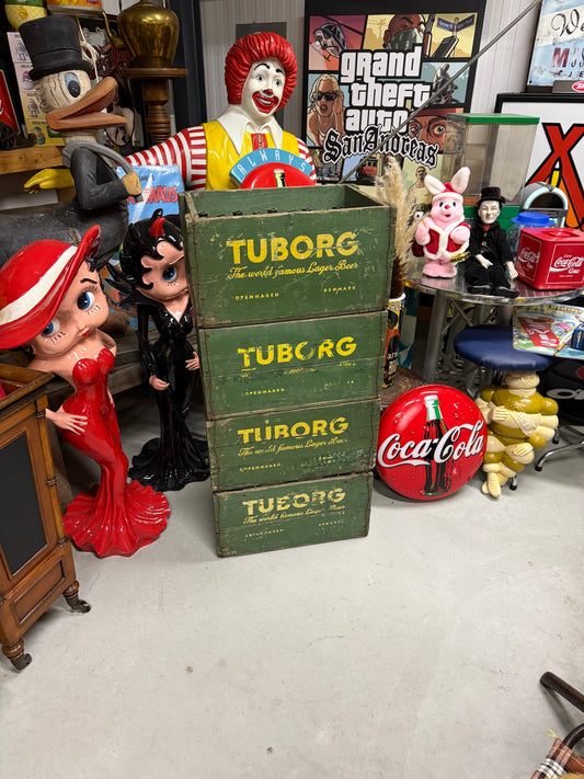 1 of 4 Vintage Tuborg Beer Crate (No Bottles Included)