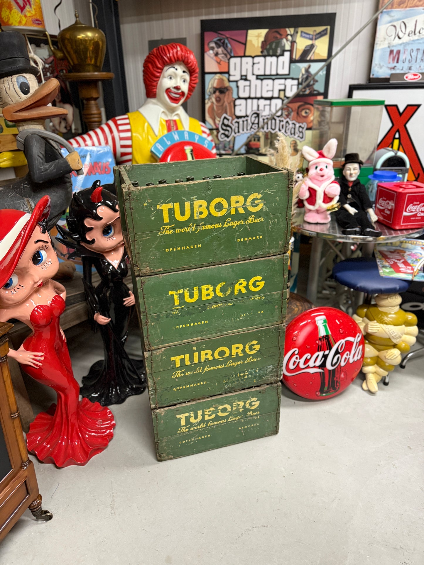 1 of 4 Vintage Tuborg Beer Crate (No Bottles Included)