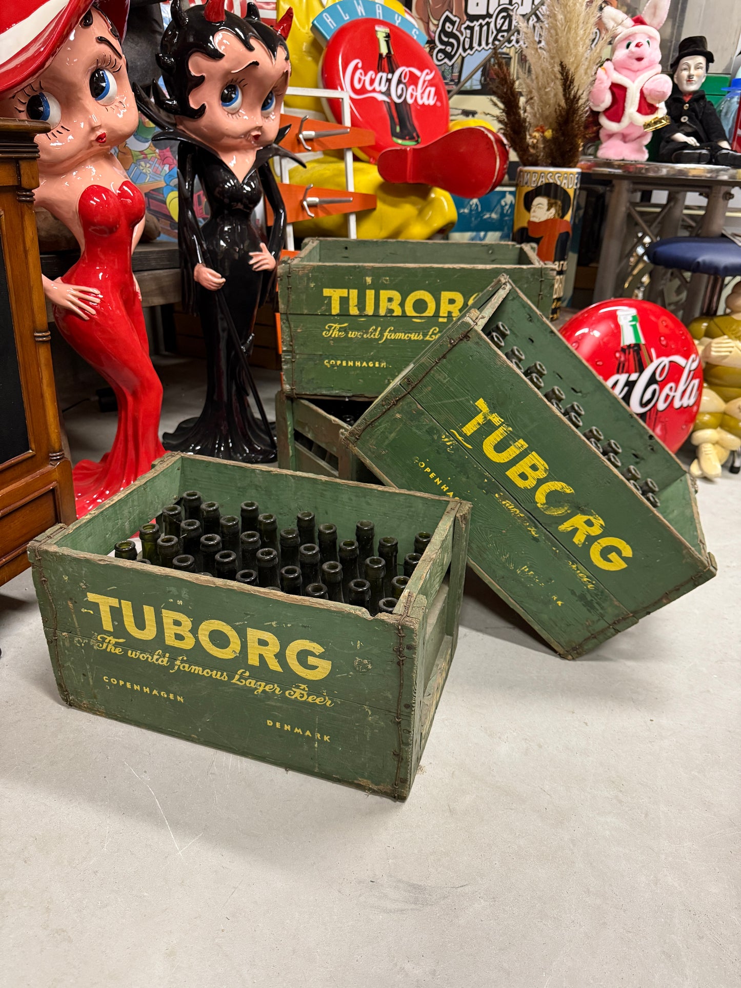 1 of 4 Vintage Tuborg Beer Crate (No Bottles Included)