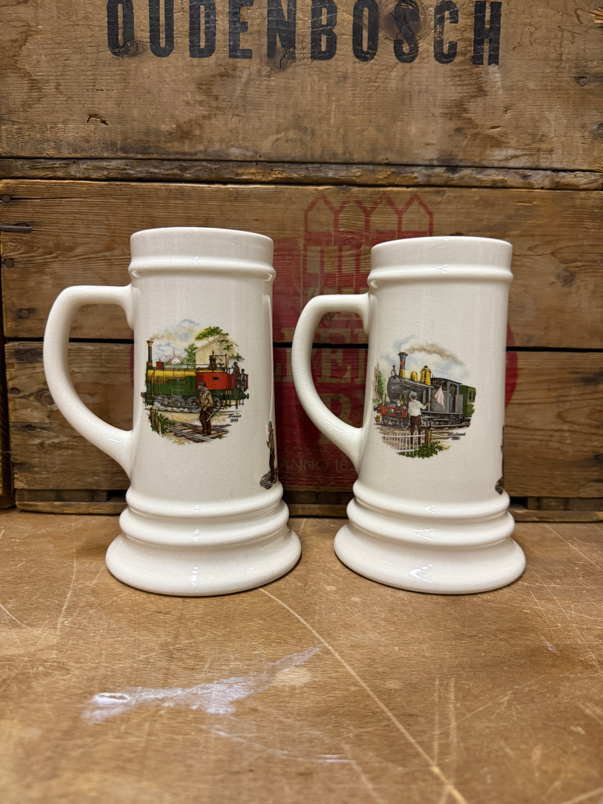 Vintage Royal Schwabap locomotief pullen